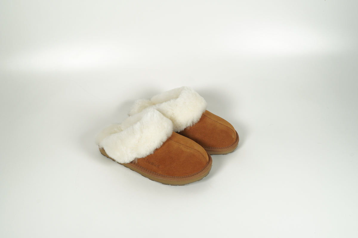 Pantoufles marron