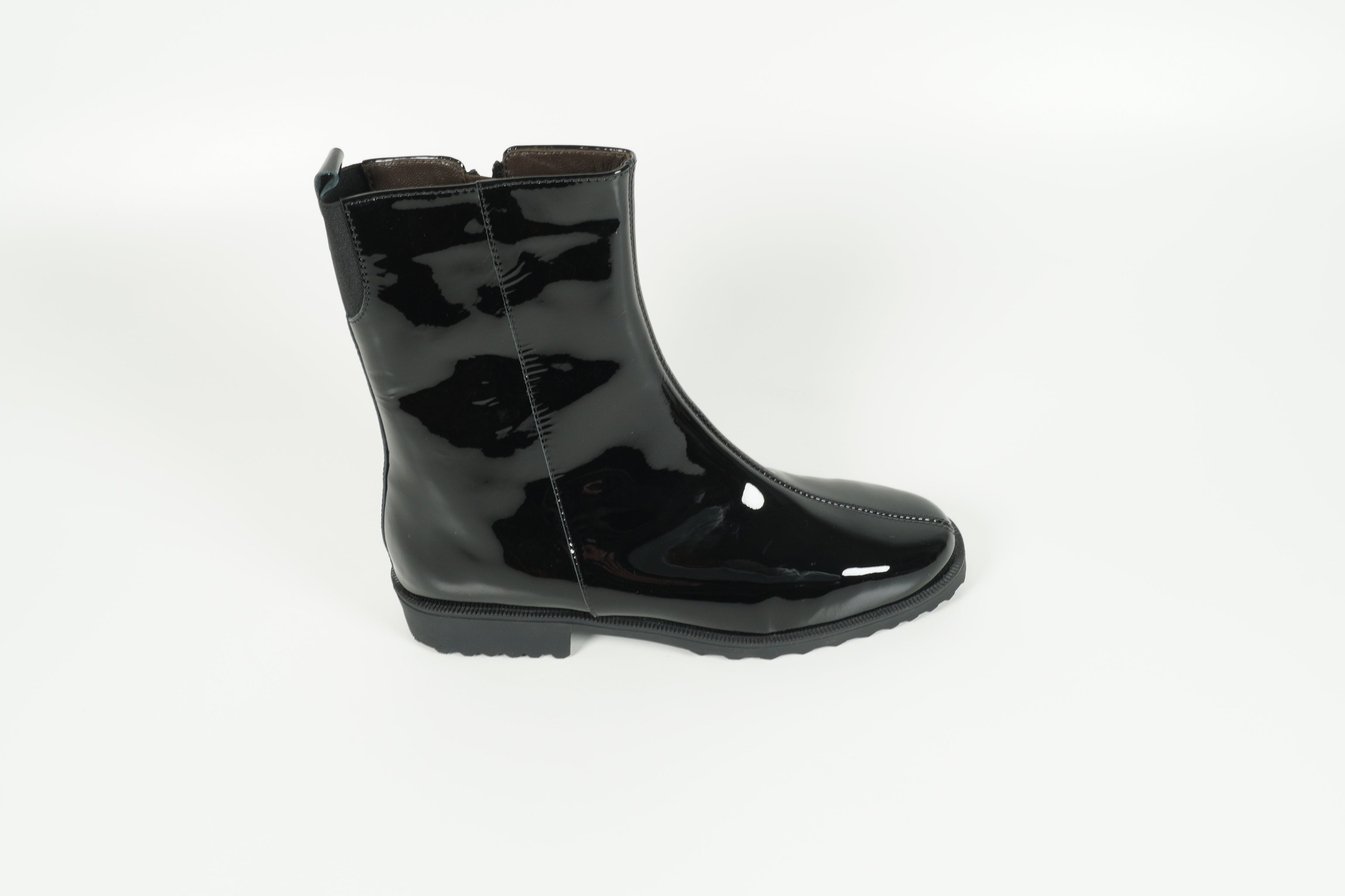 Stiefelette gefüttert Schwarz