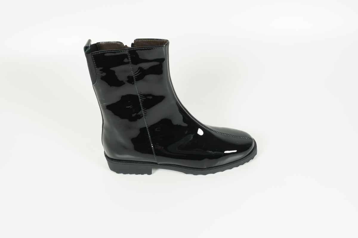 Stiefelette gefüttert Schwarz