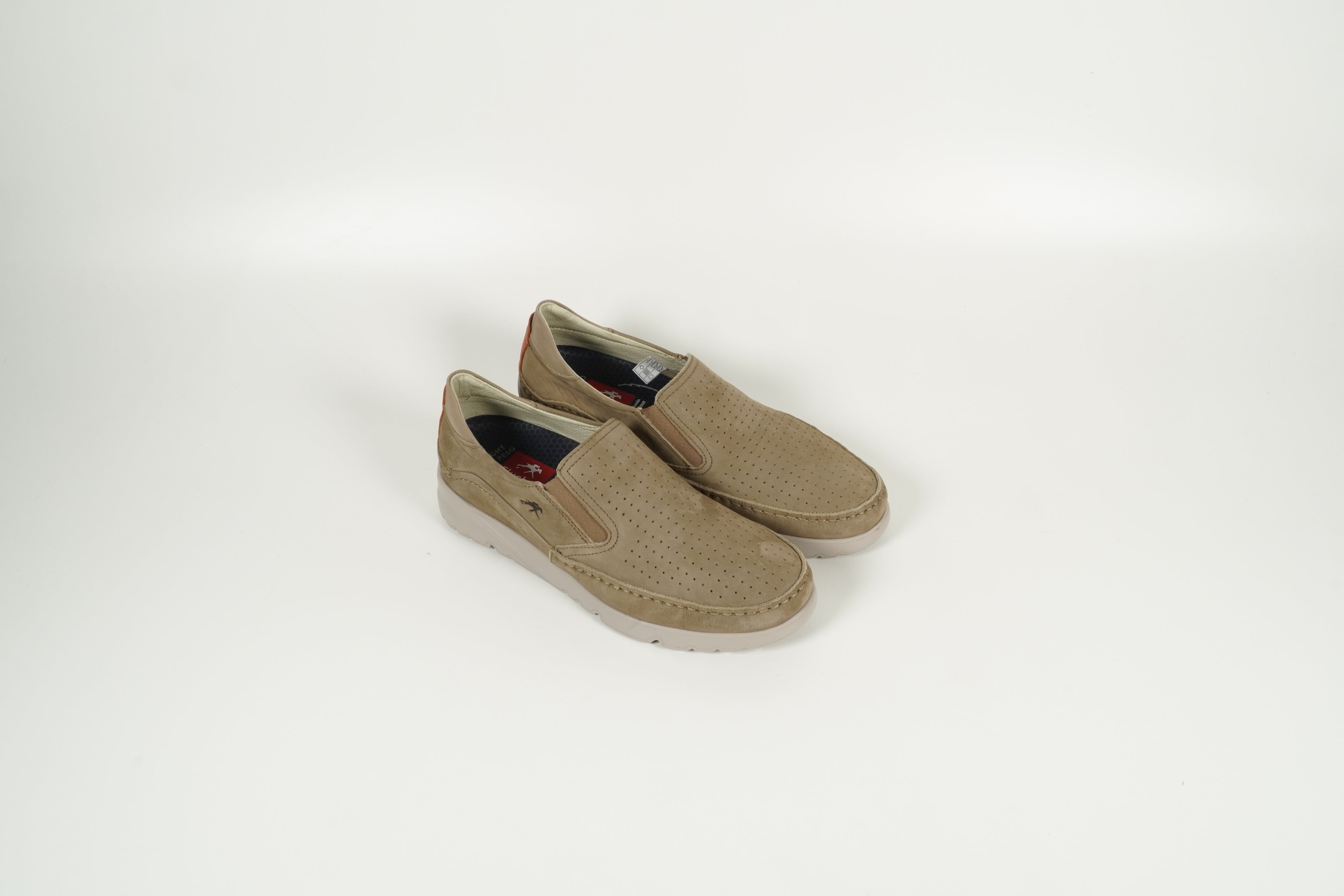 beige slip-on shoe