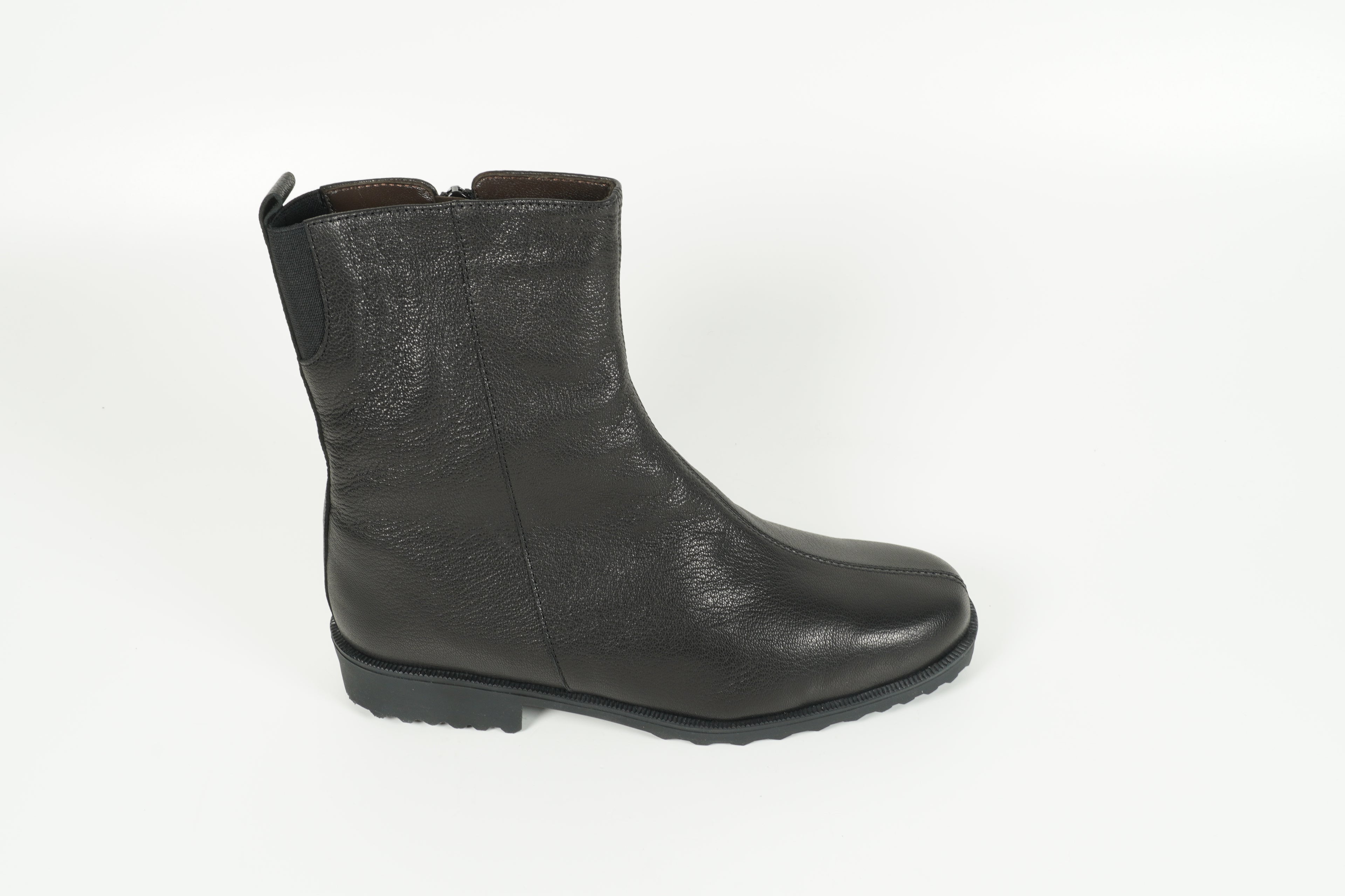 Stiefelette gefüttert Schwarz