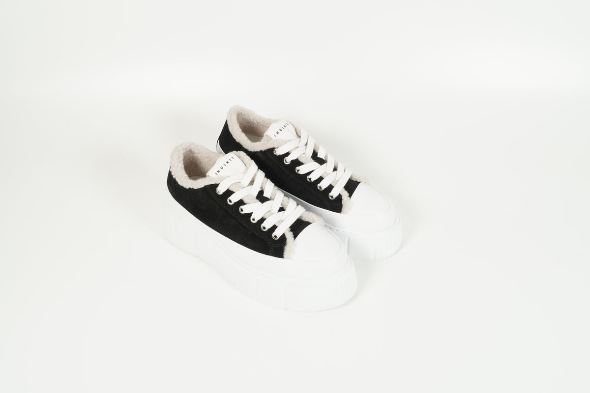 Baskets doublées, noires