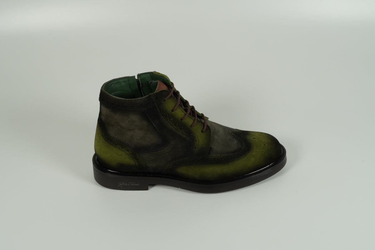 Schnürschuh Grün