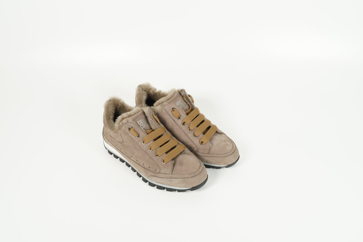 Sneaker lined beige