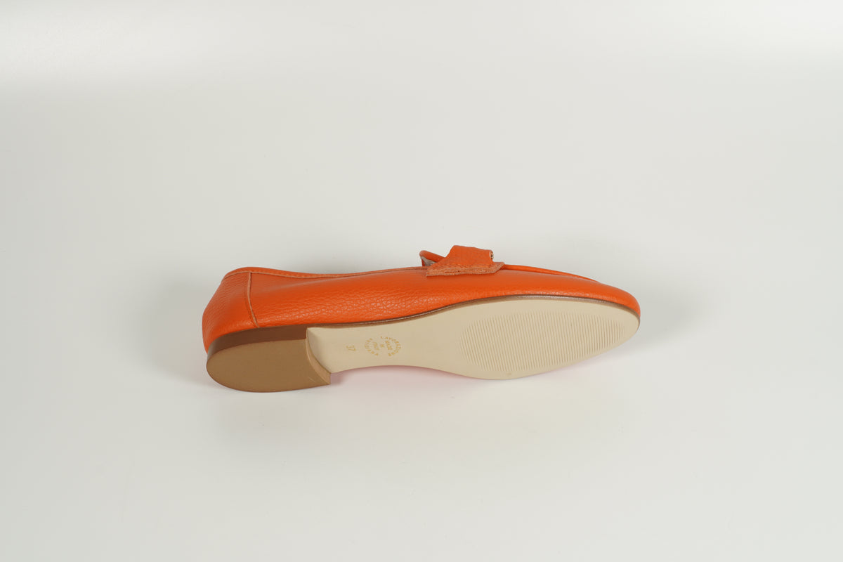 Orange mocassin