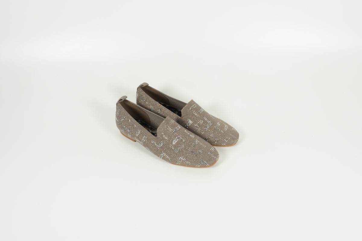 Schlupfschuh Taupe