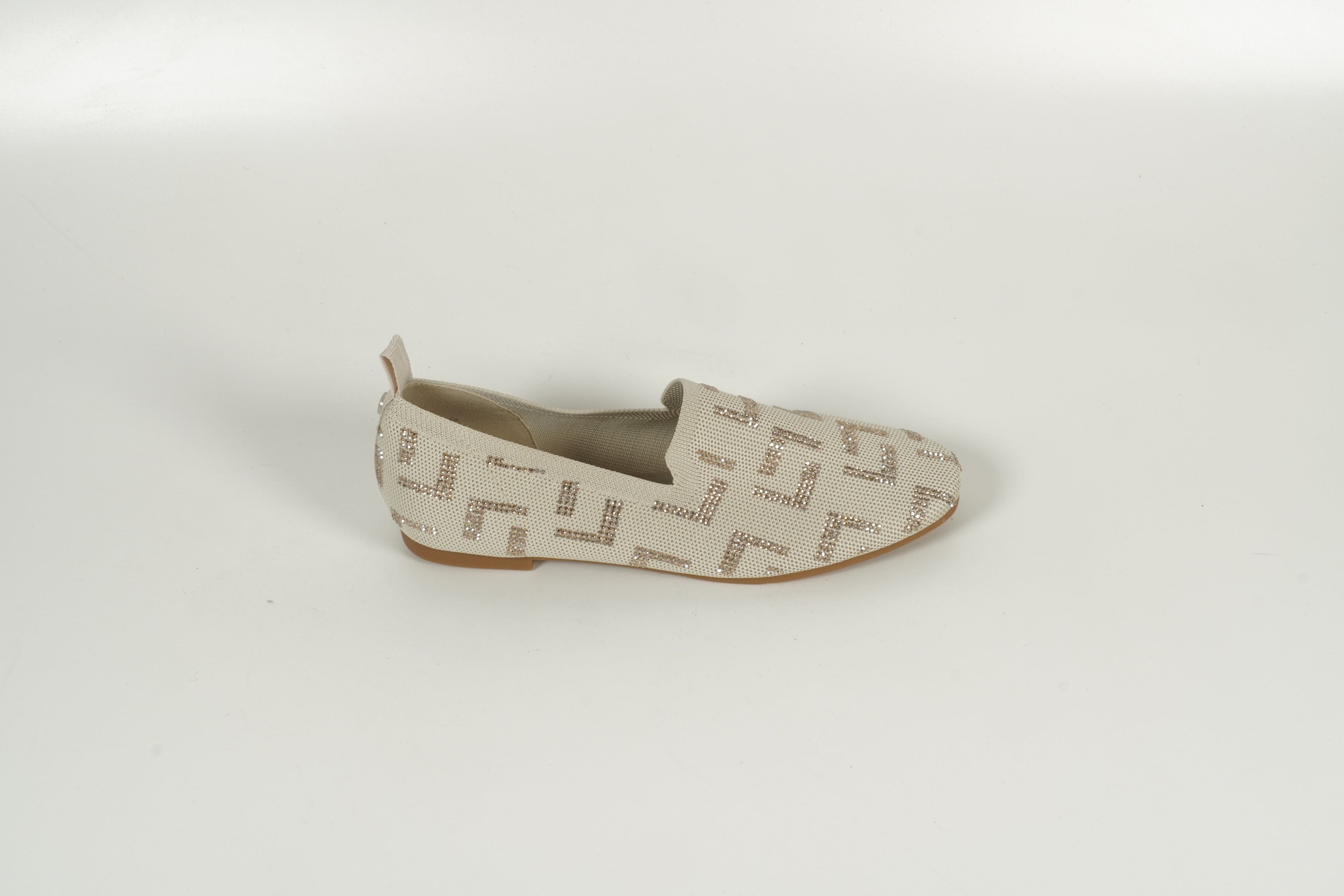 beige slip-on shoe