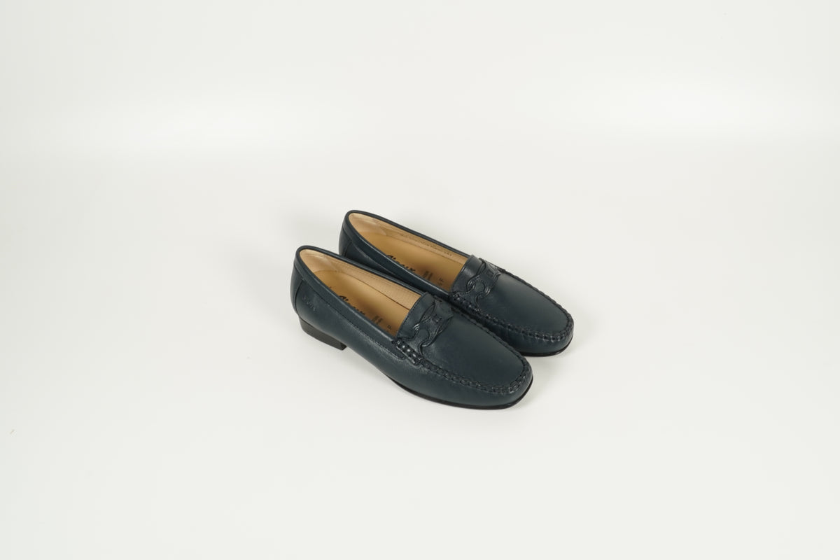 Moccasin Blau