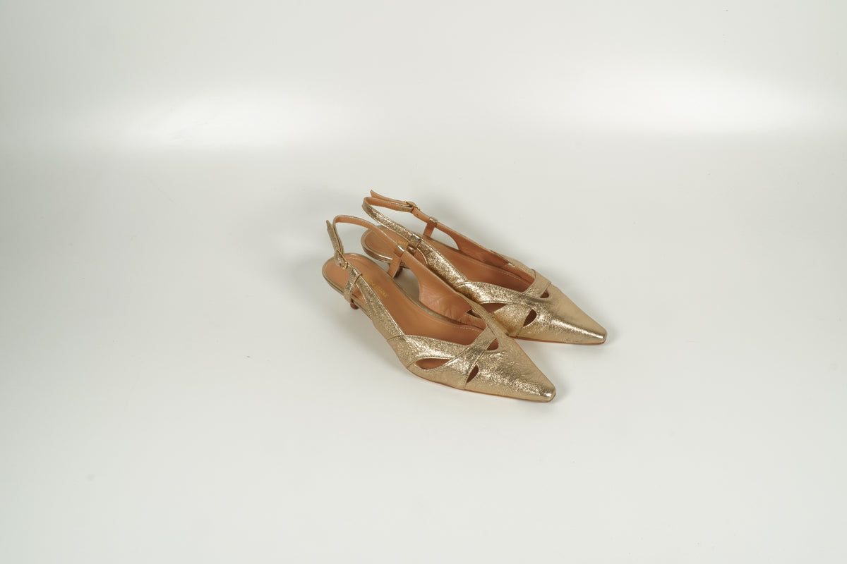 Slingpumps Gold