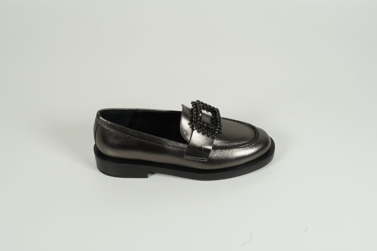 Mocassins argent