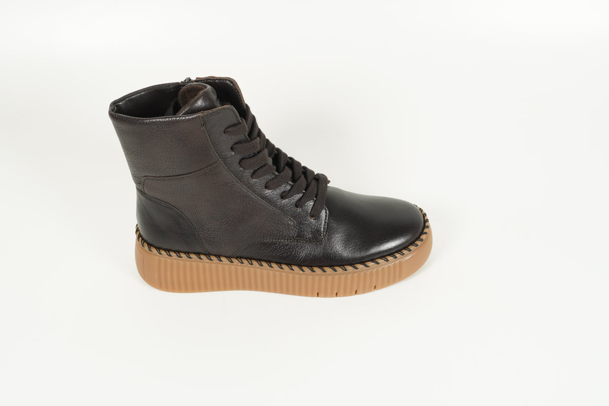 Schnürschuh Braun