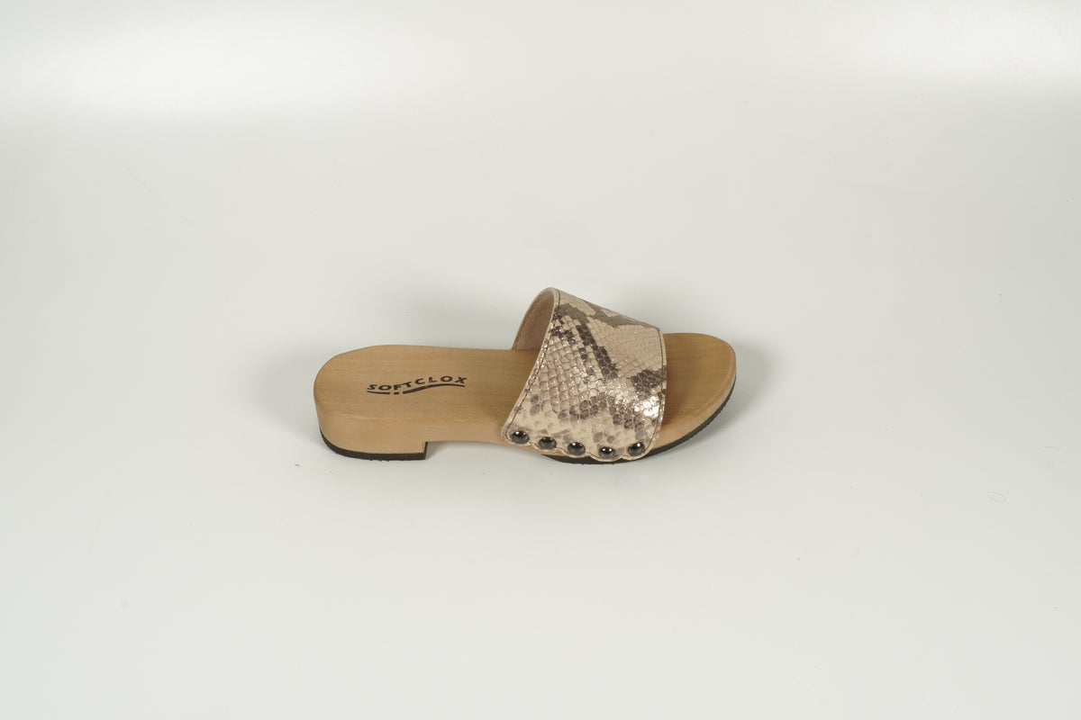 Slide Sandal Snake Print