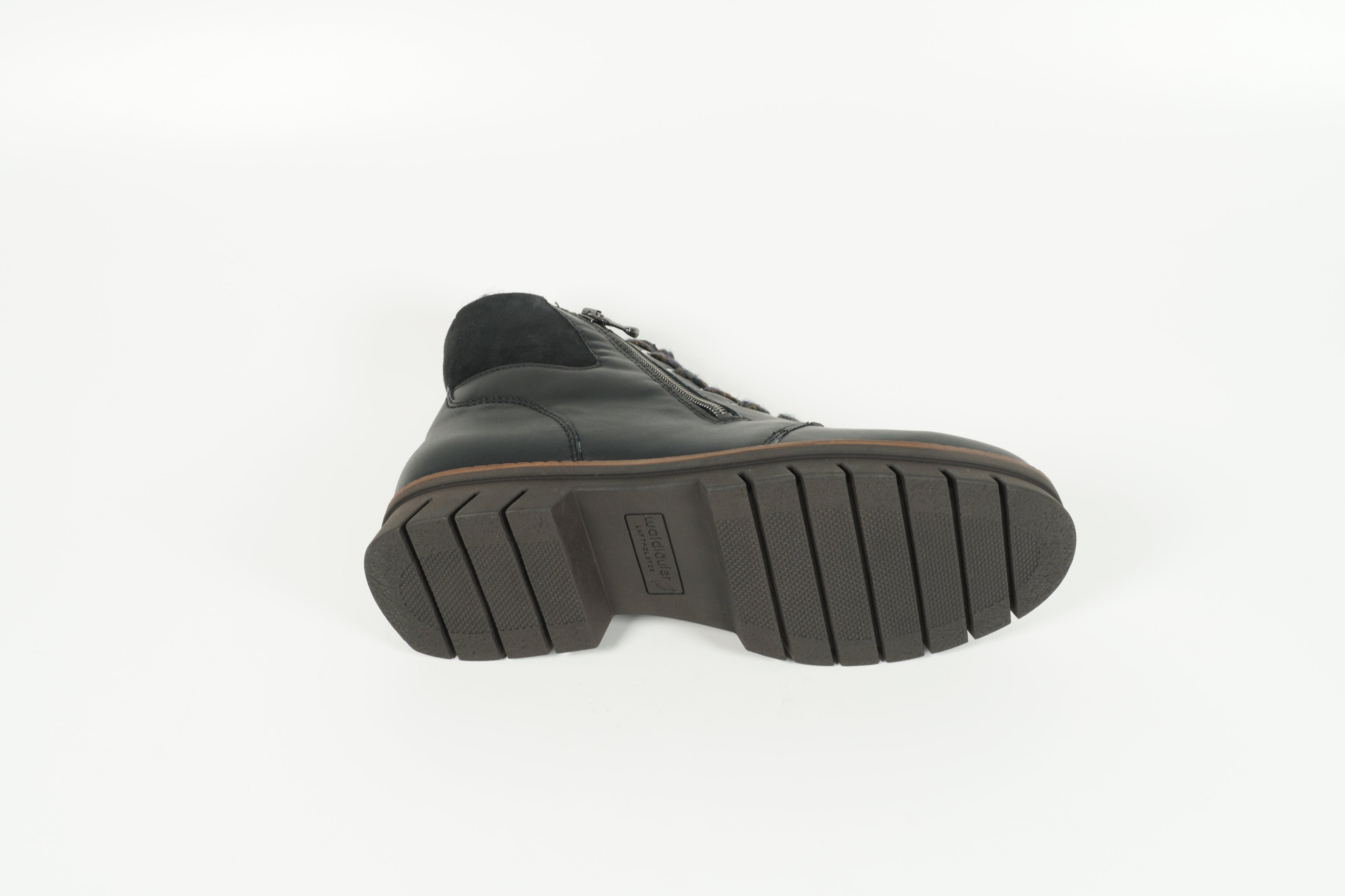 Stiefelette gefüttert Schwarz