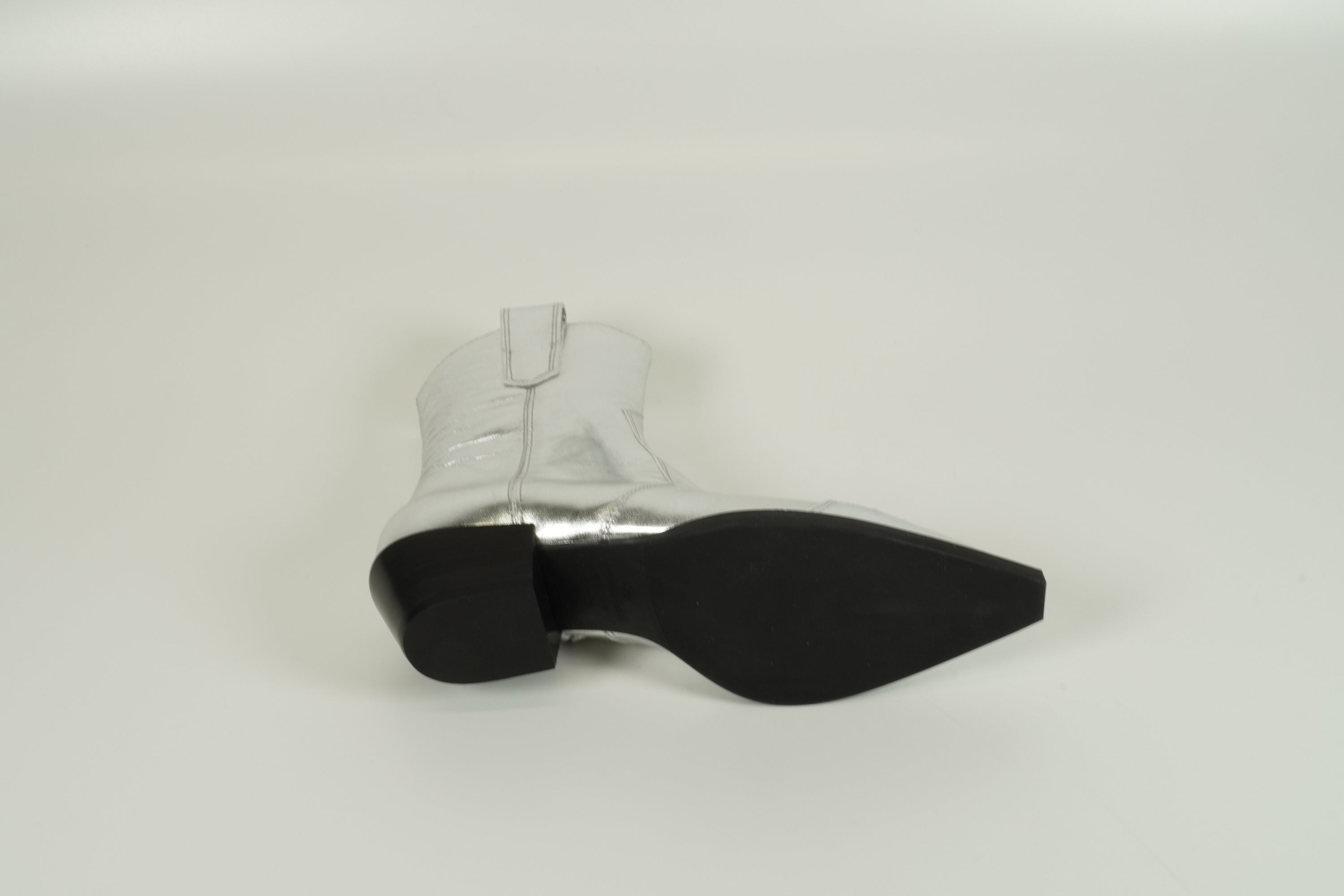 ankle boots silver