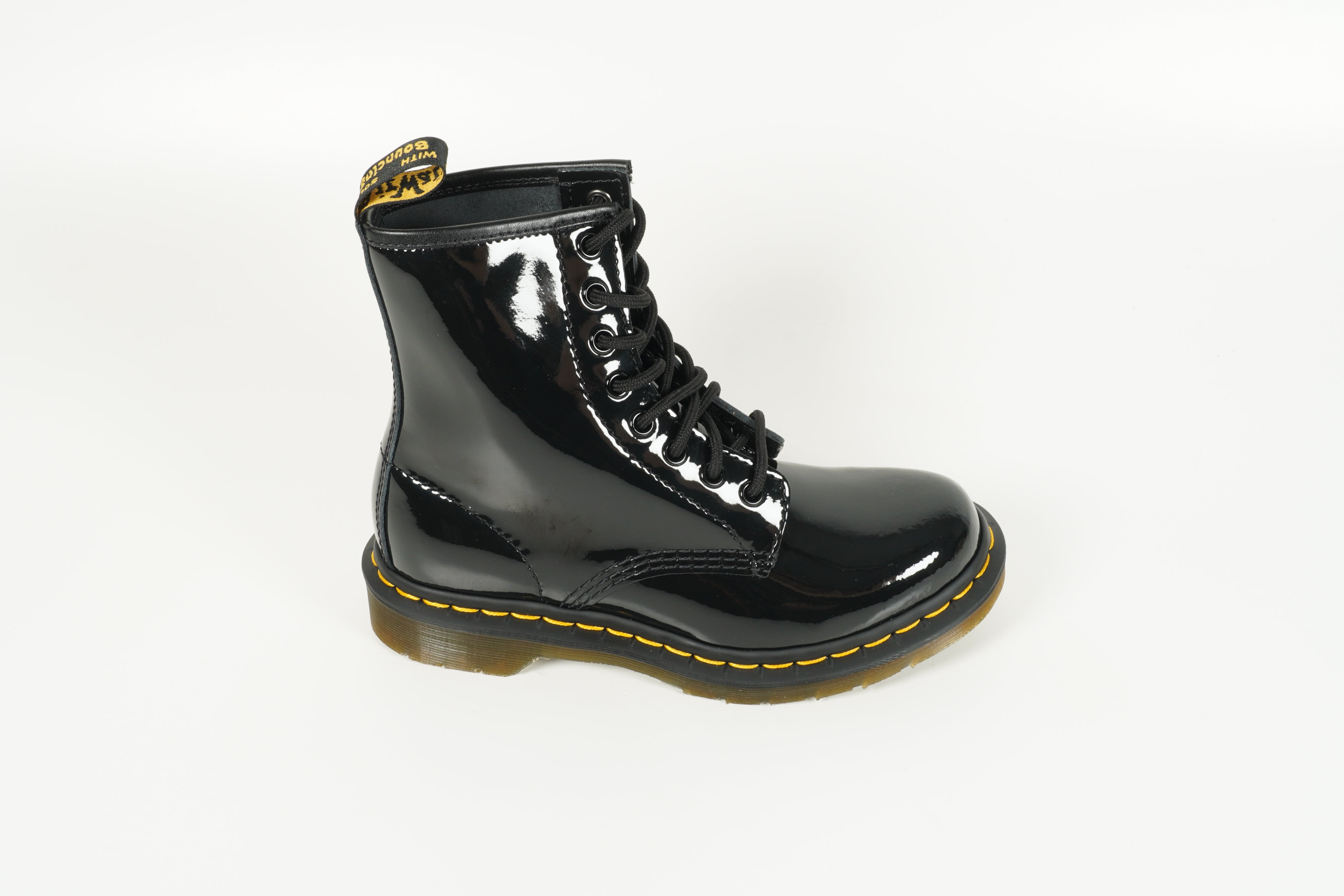 Stiefelette Schwarz Lack