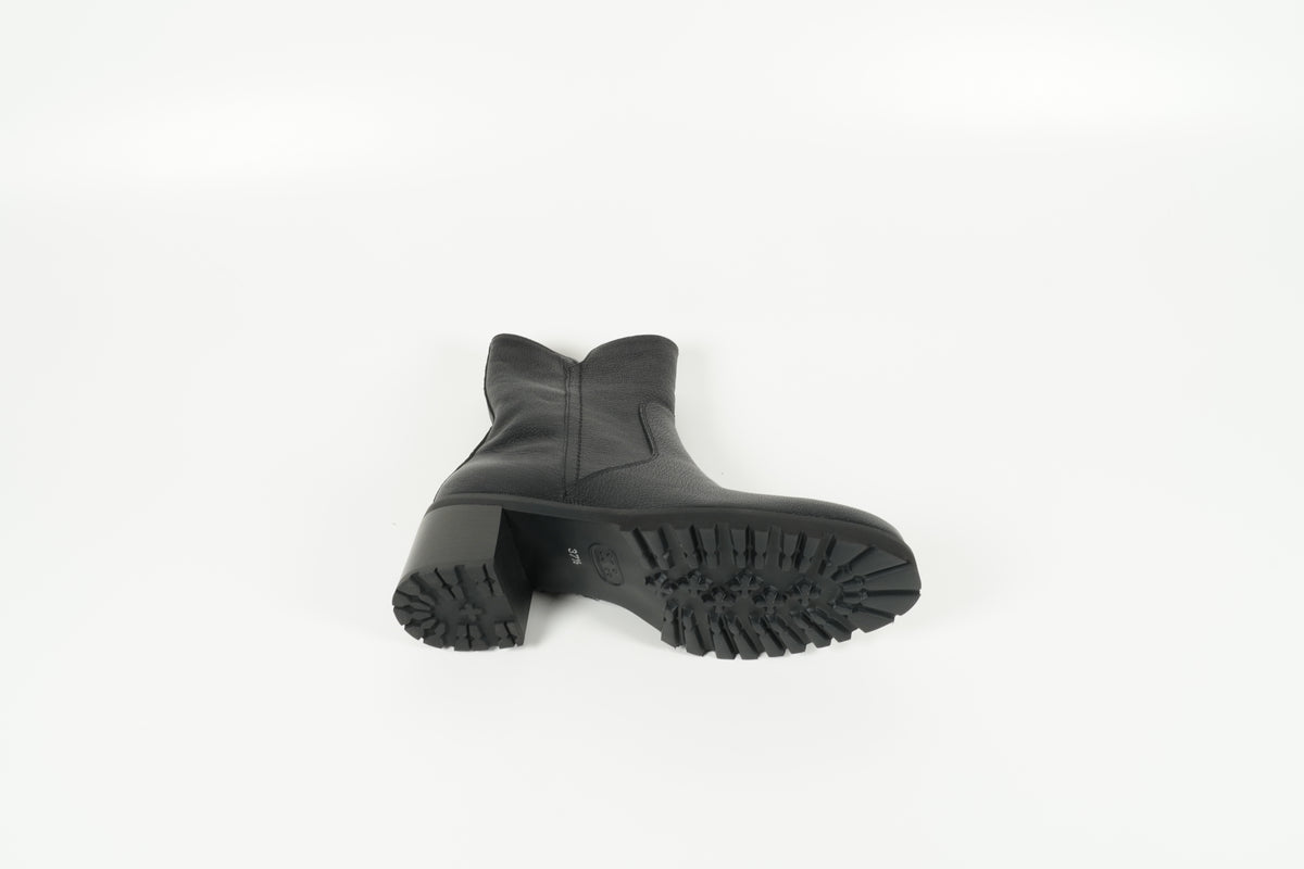 Stiefelette gefüttert Schwarz