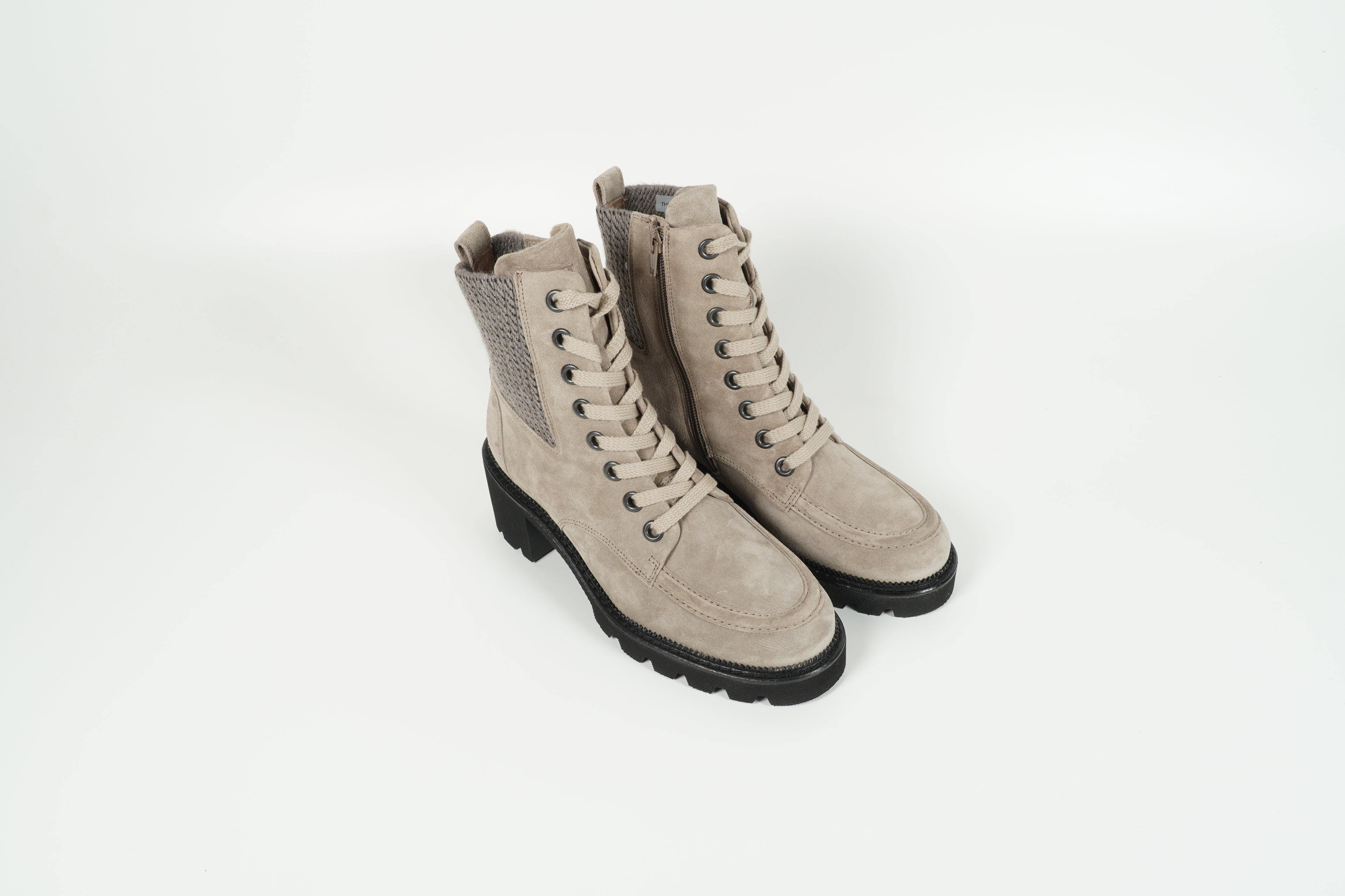 Stiefelette Grau