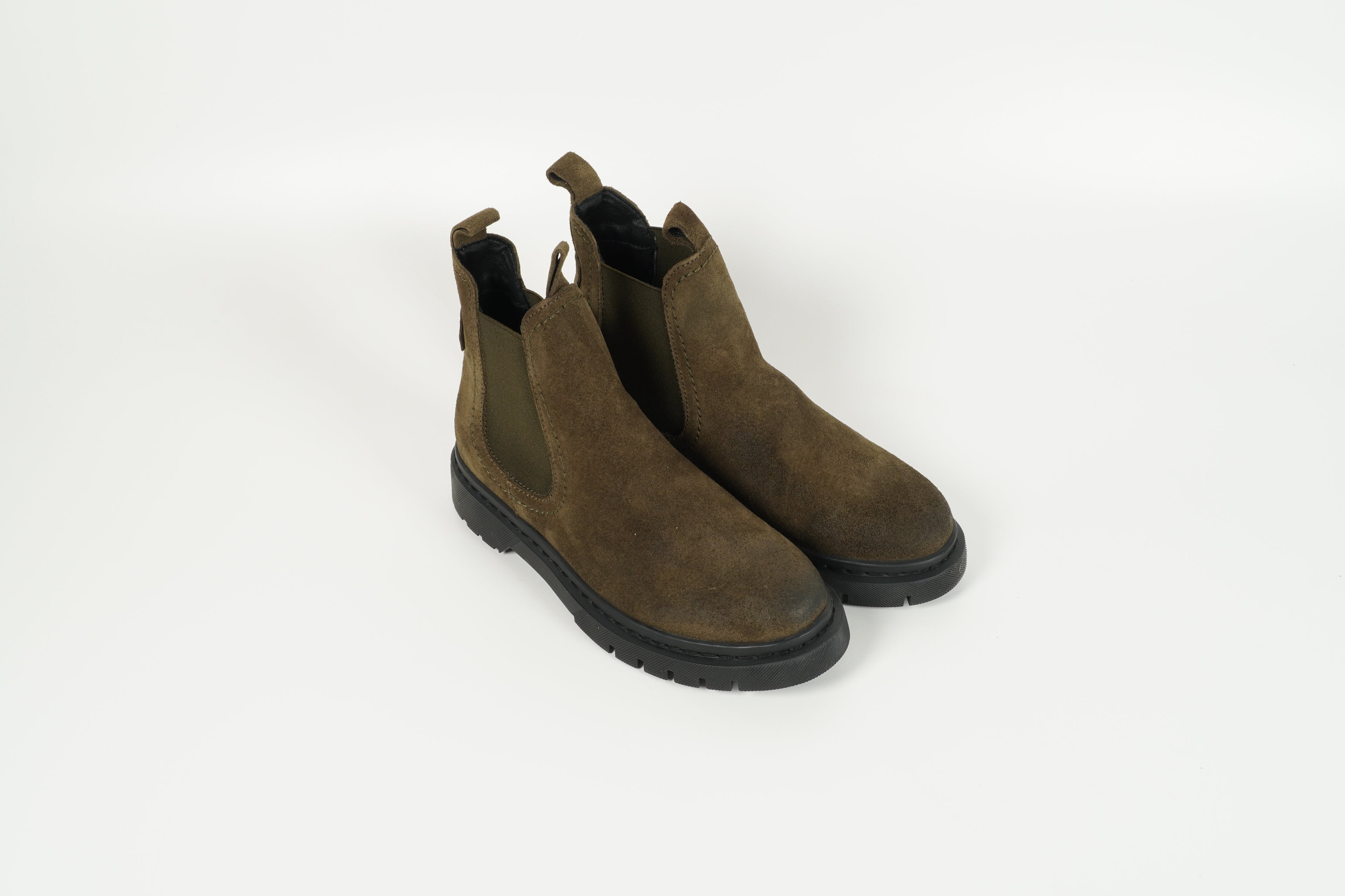 Stiefelette Grün
