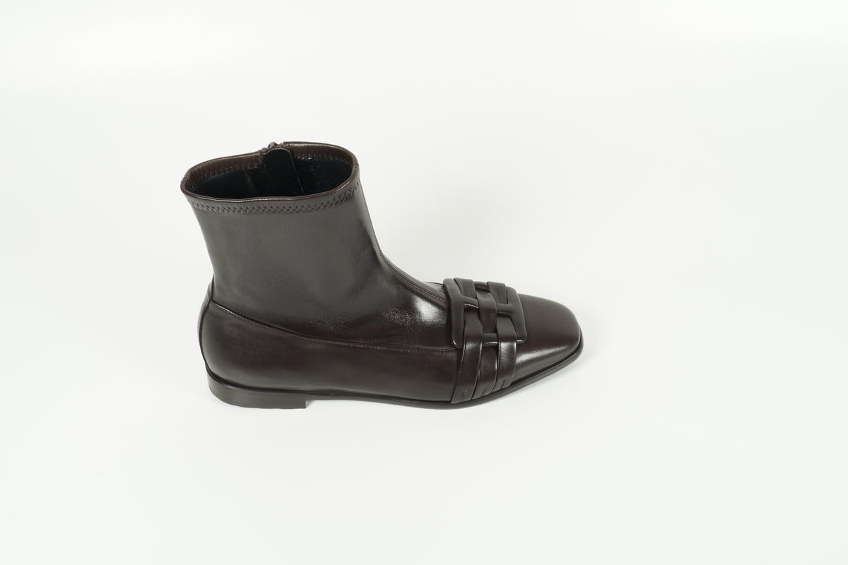 Stiefelette Braun