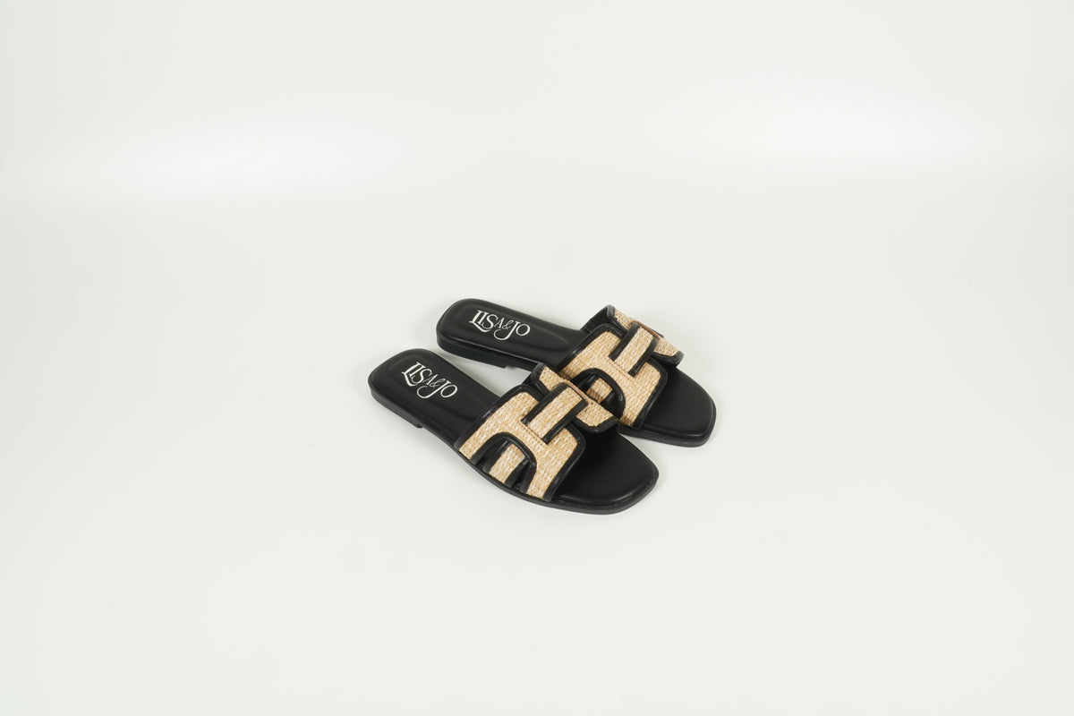 Pantolette Schwarz