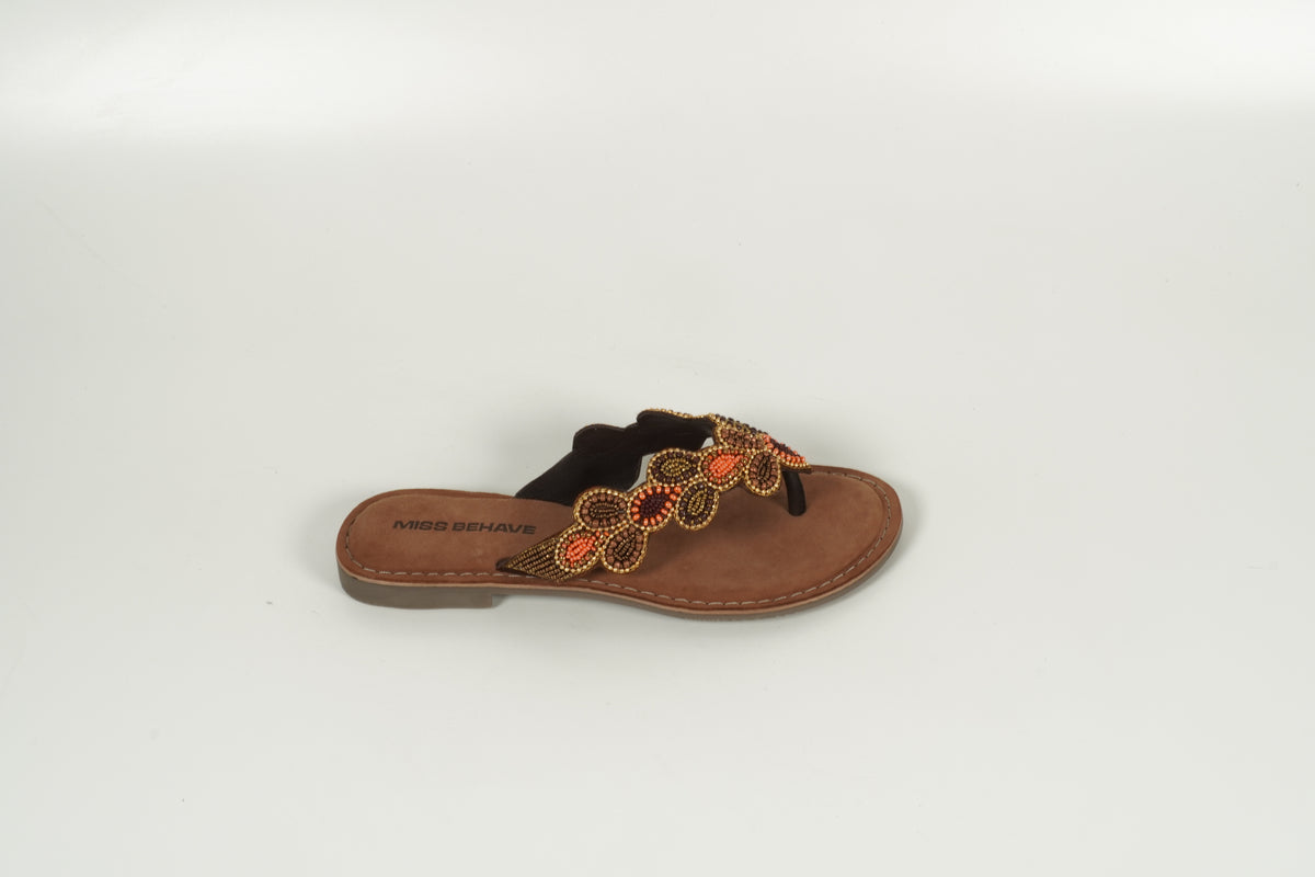 Tongs marron