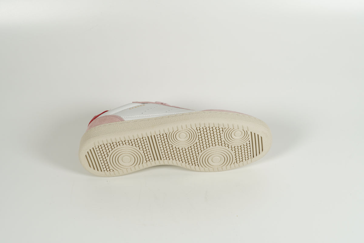 Baskets blanc rose