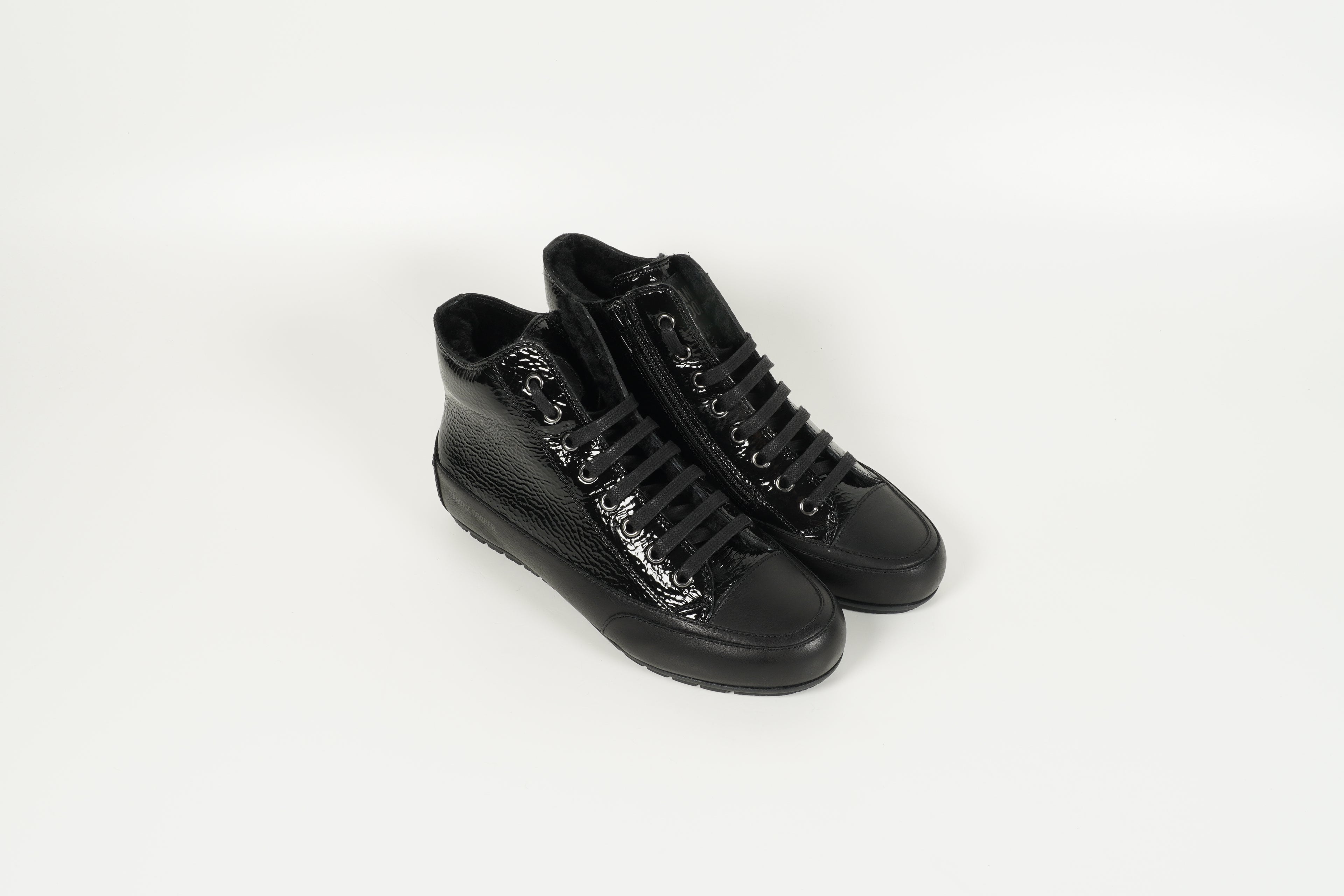 Schnürschuh gefüttert Schwarz