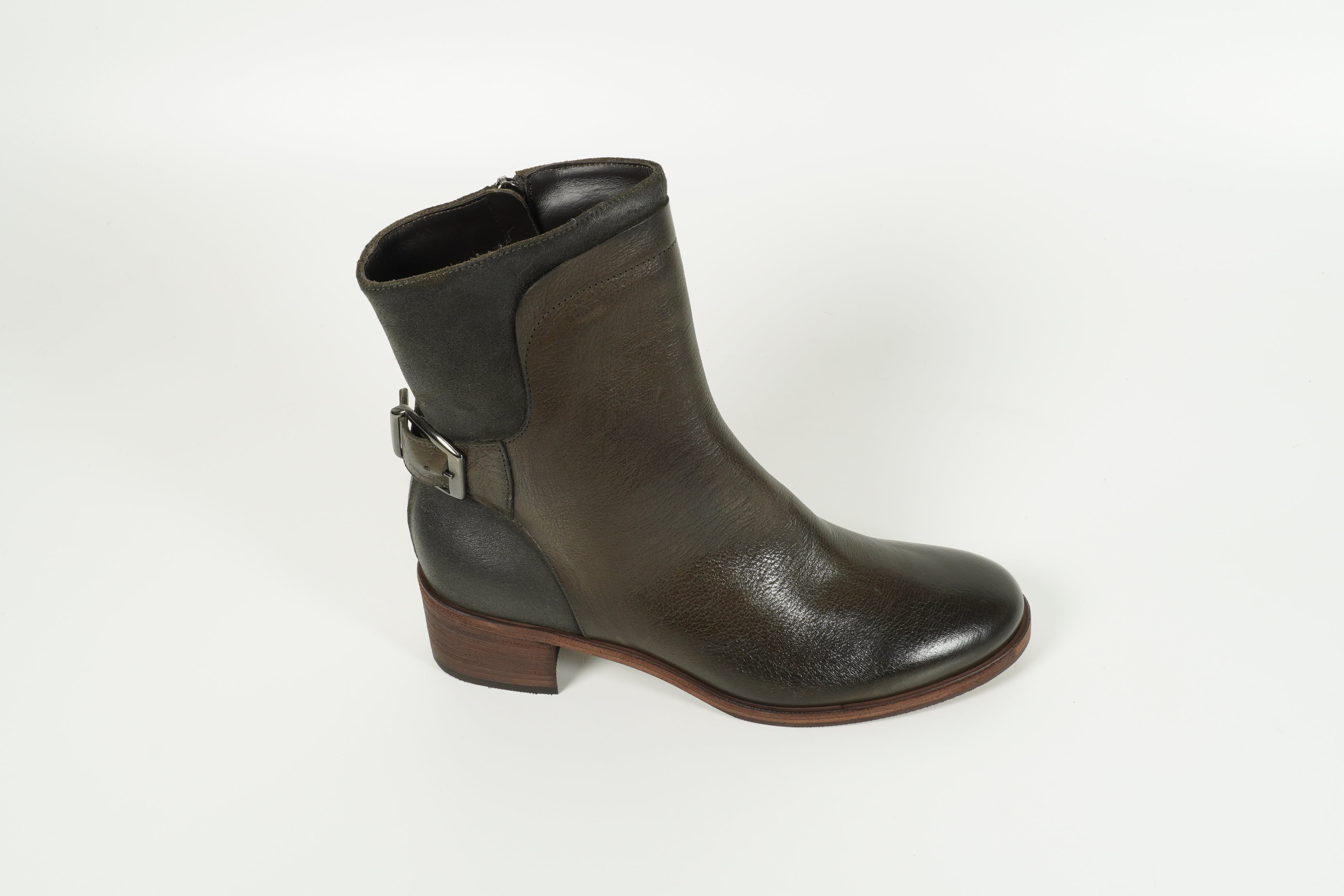 Stiefelette Grün