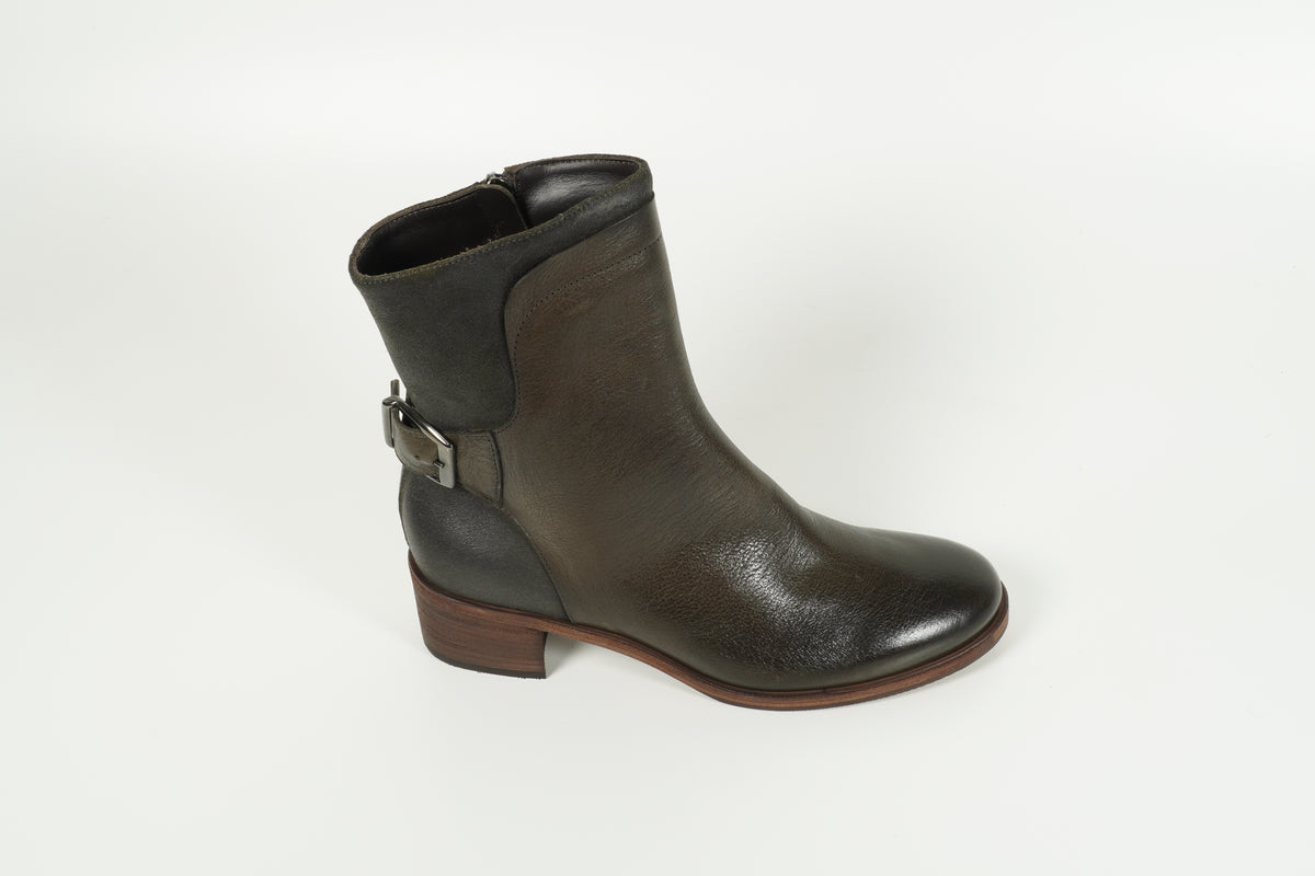 Stiefelette Grün