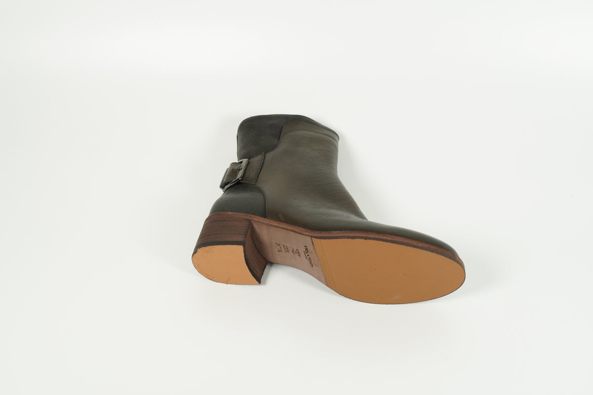 Stiefelette Grün