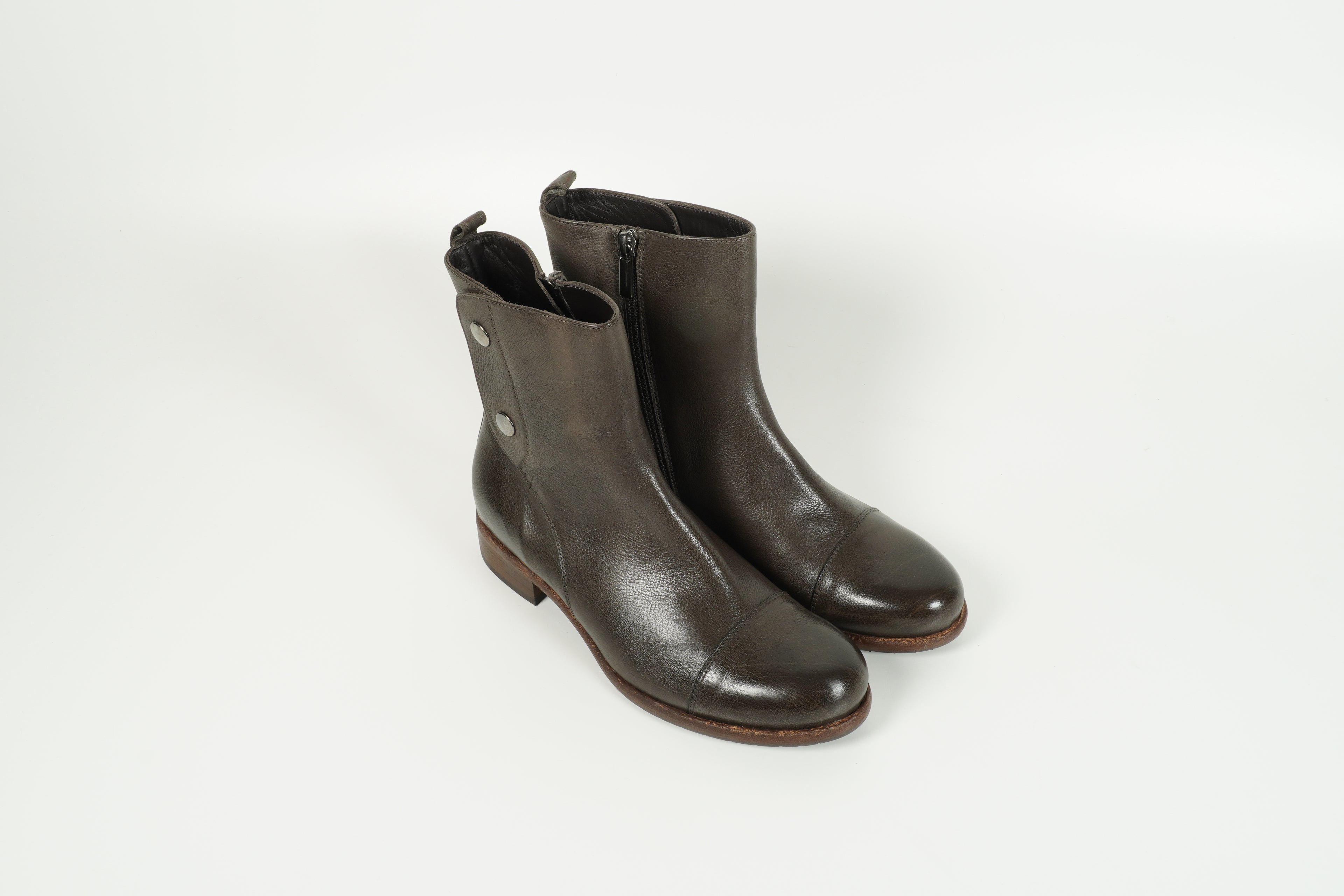 Stiefelette Grün