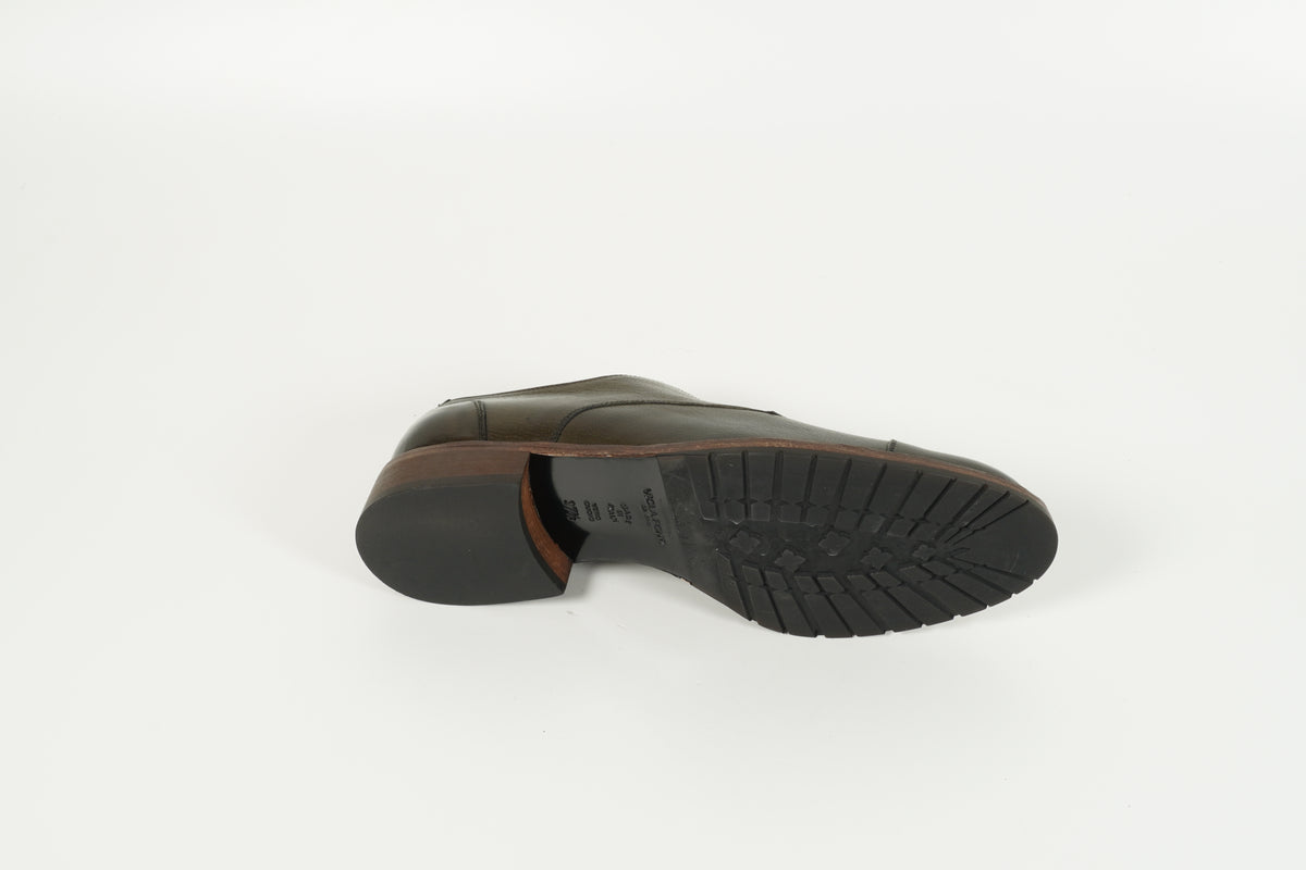 Chaussure à lacets verte