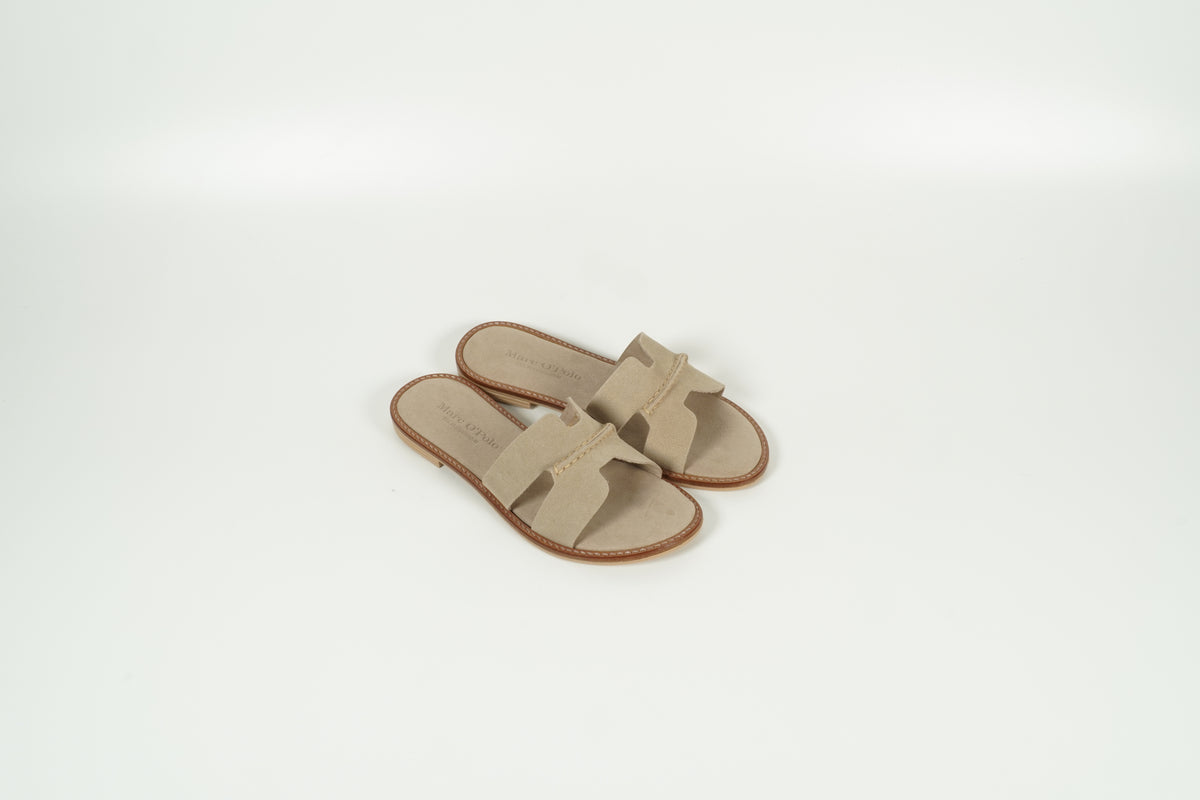 Pantolette Grau