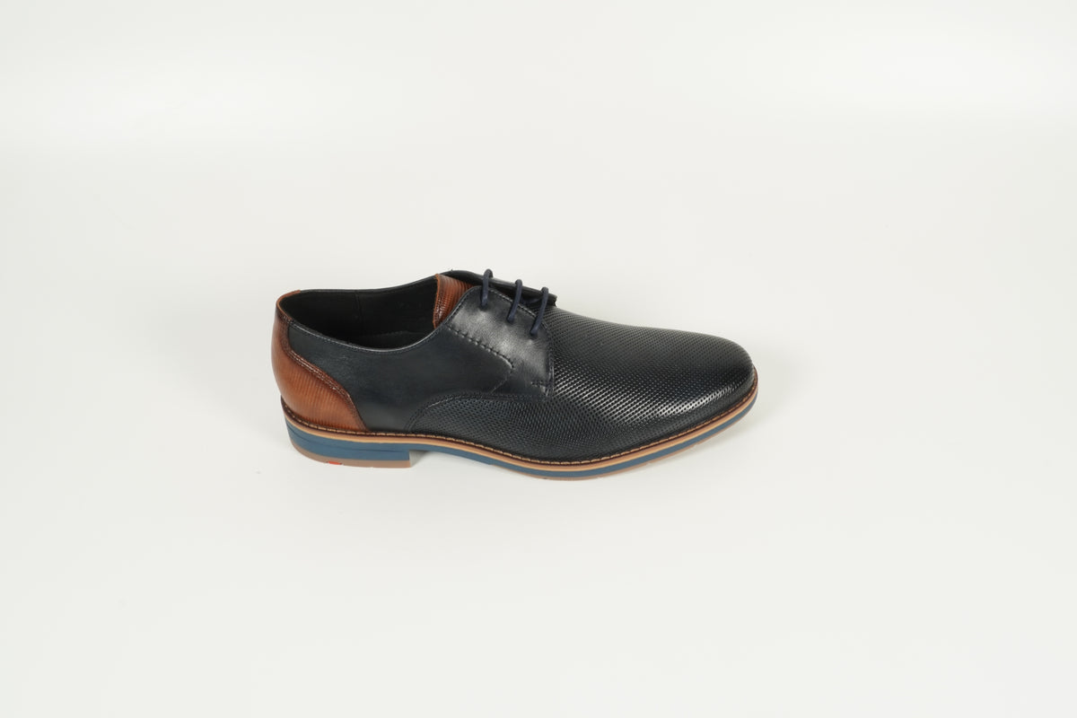 Schnürschuh Blau
