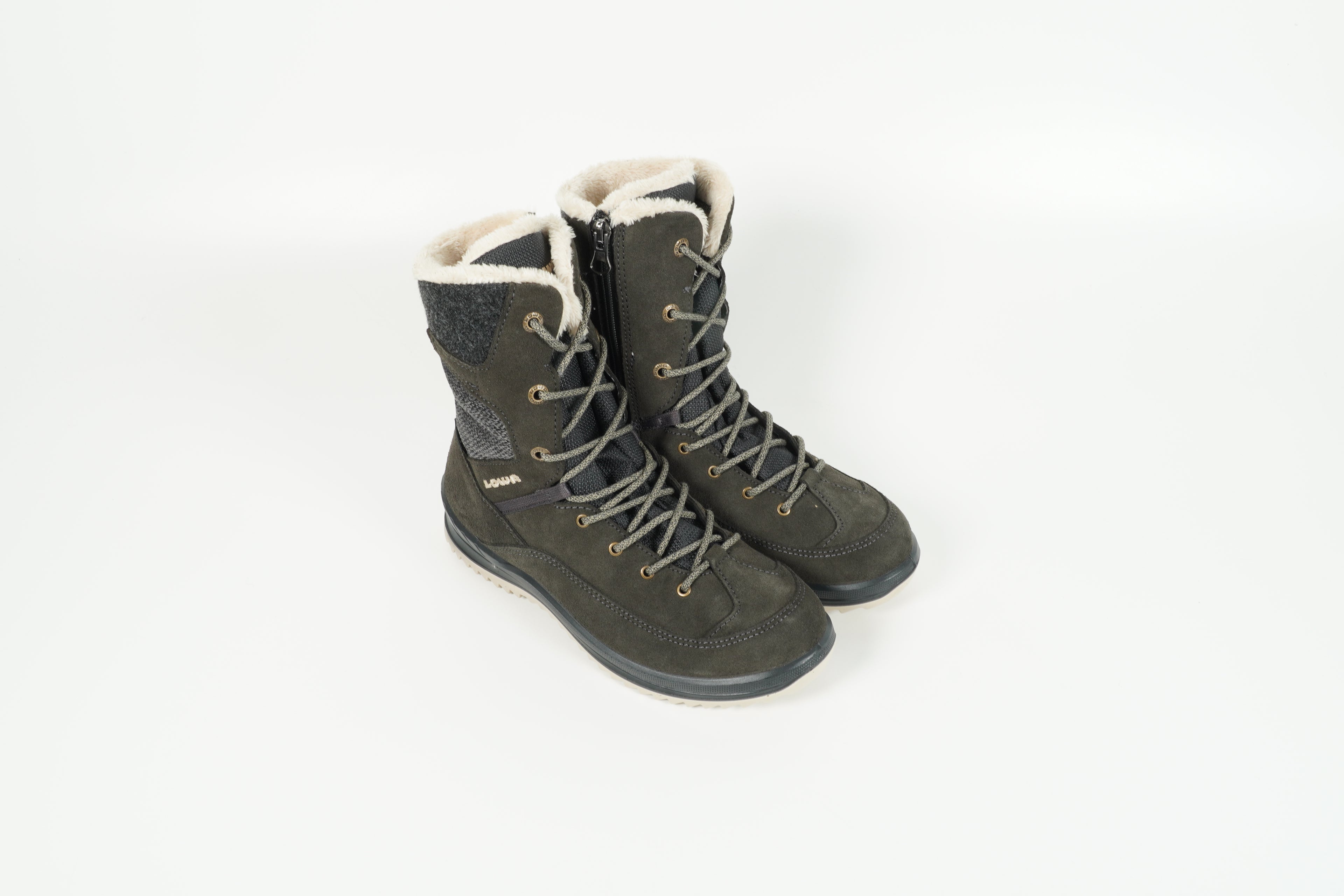 Stiefelette Grau