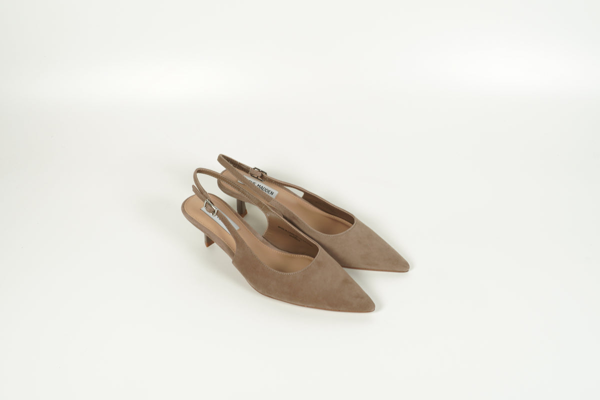 Slingback pump beige