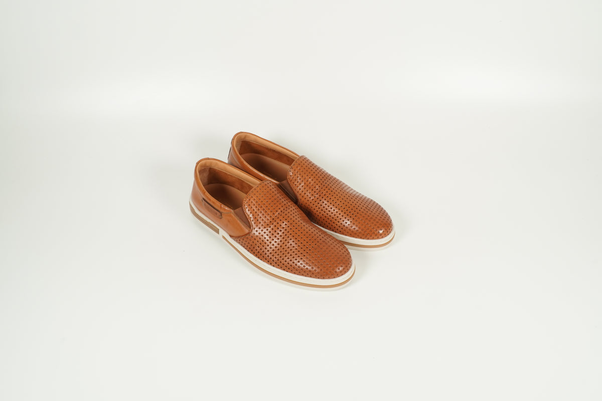 slip-on shoe brown