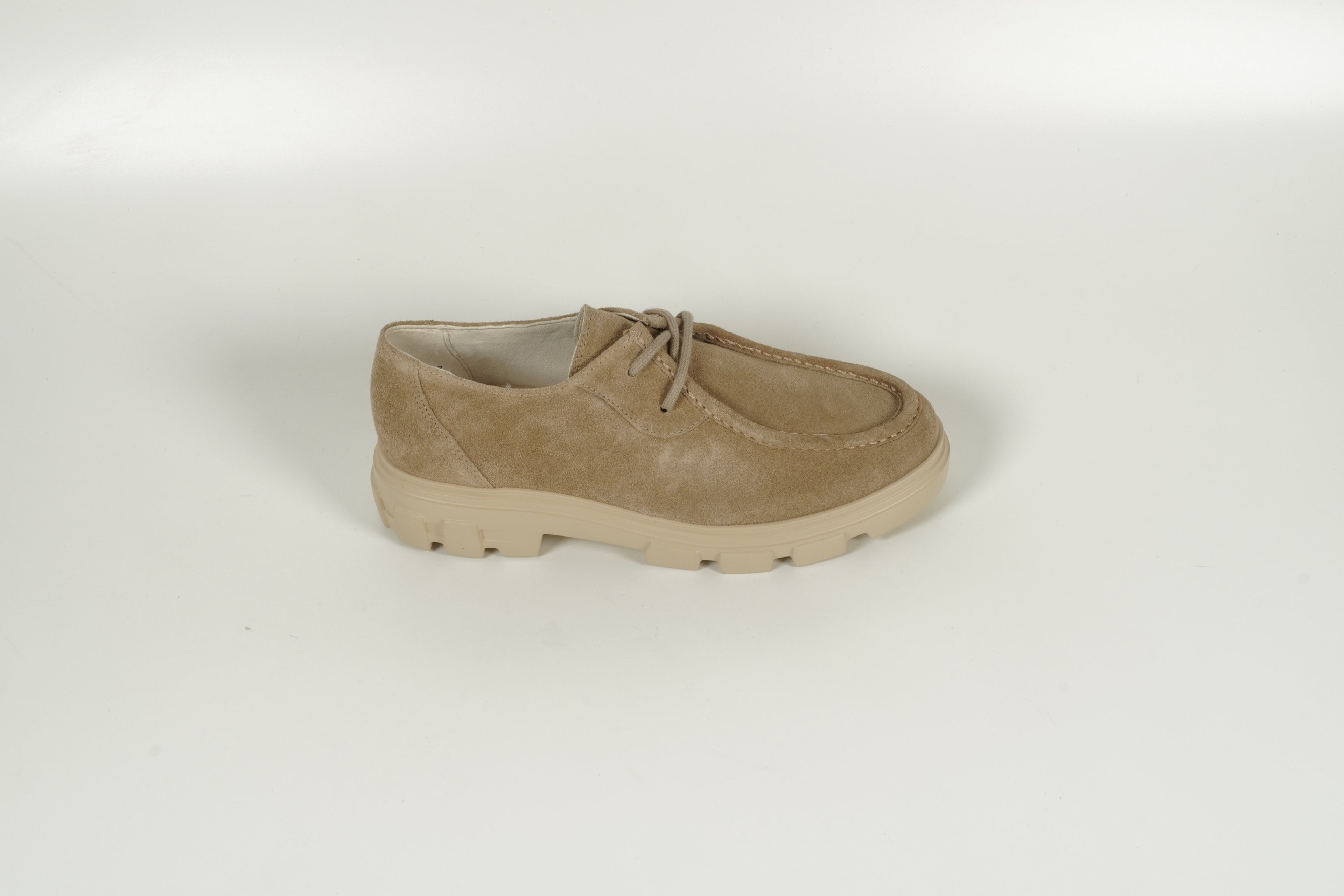 Schnürschuh Beige