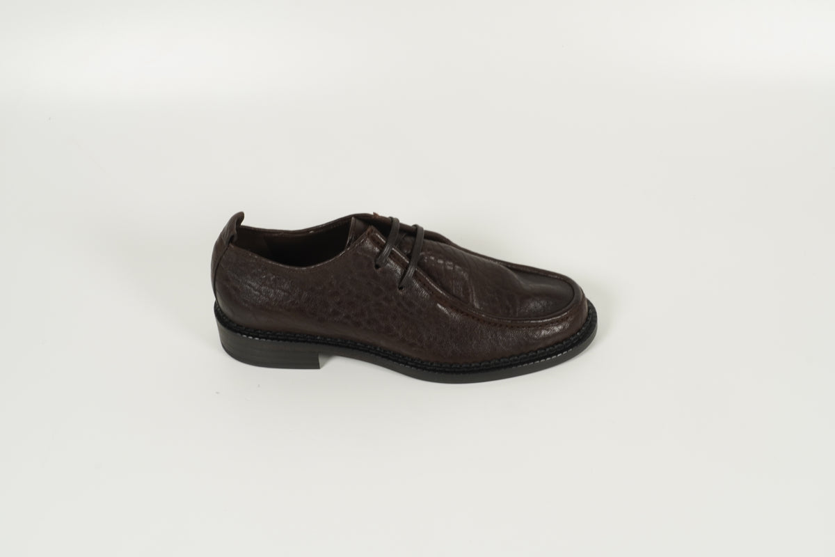 Schnürschuh Braun