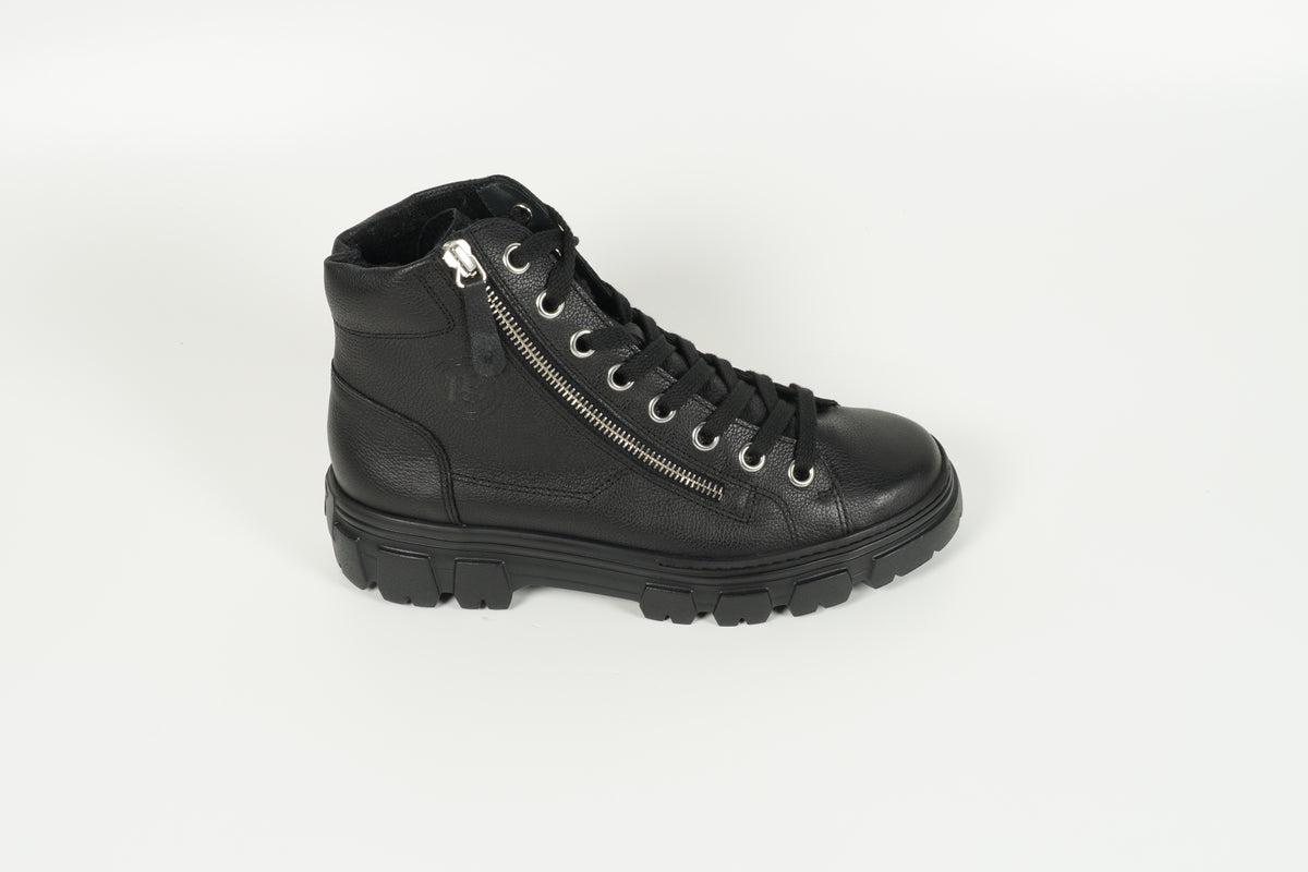 Schnürschuh Schwarz