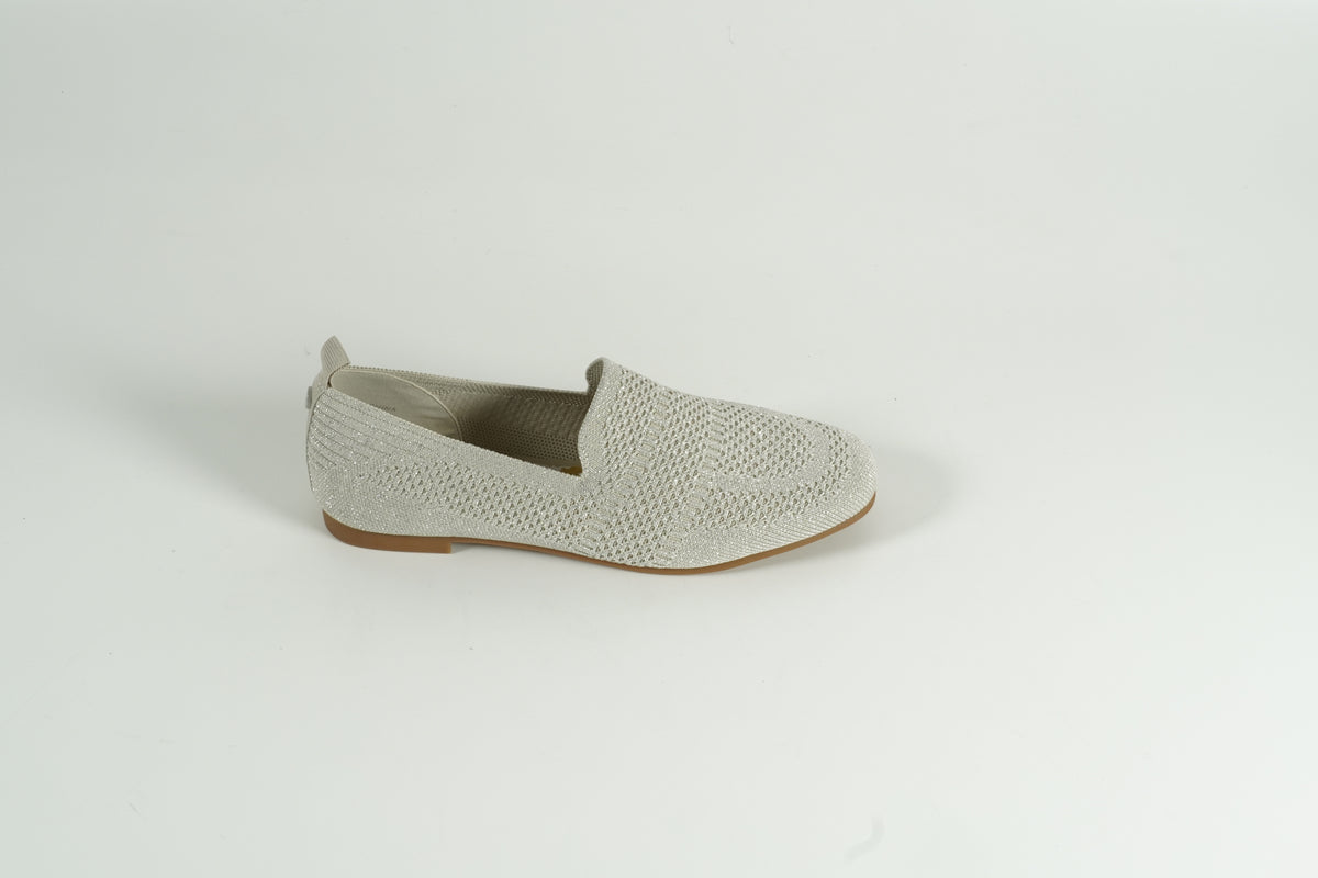 Chaussure basse argentée