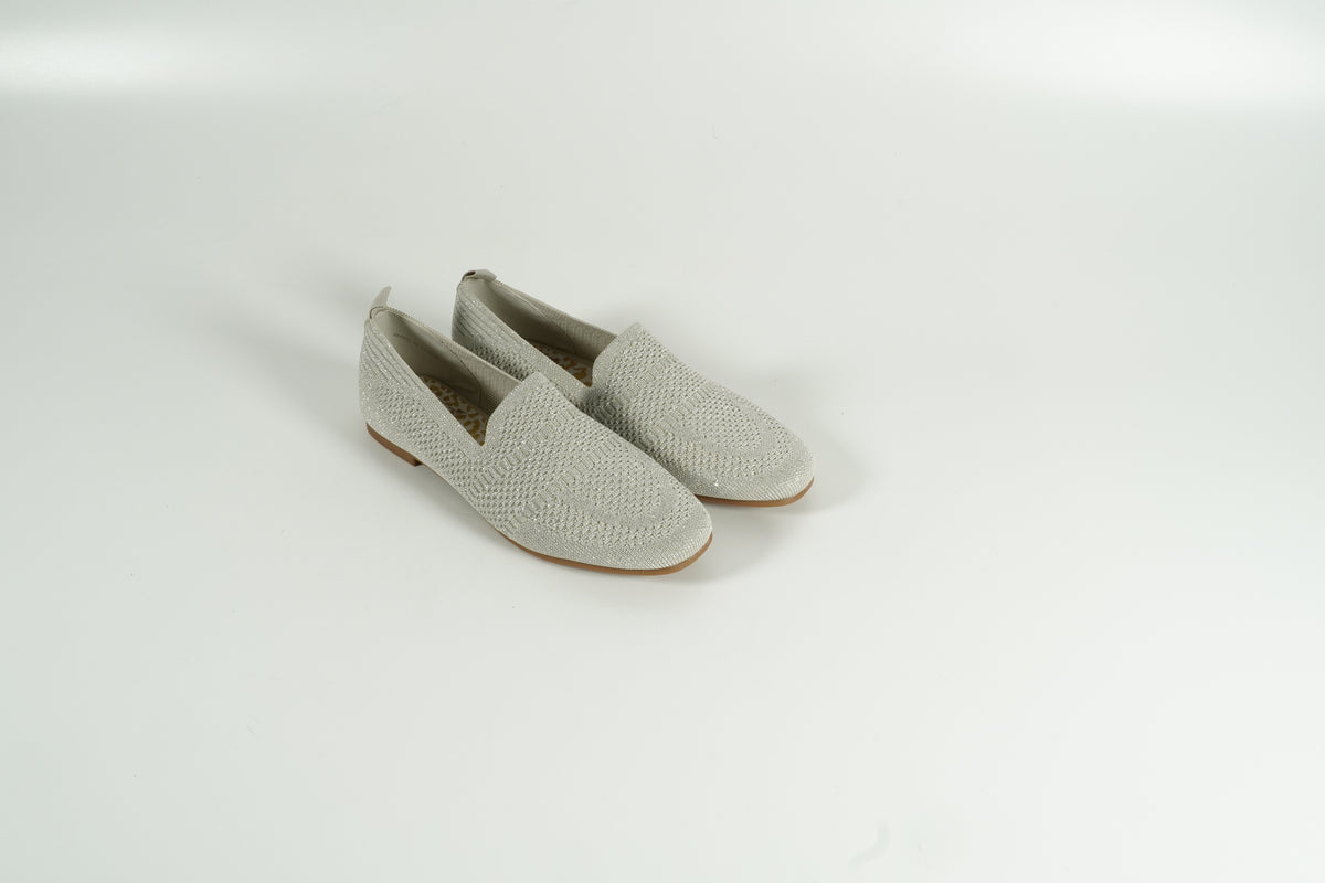 Chaussure basse argentée