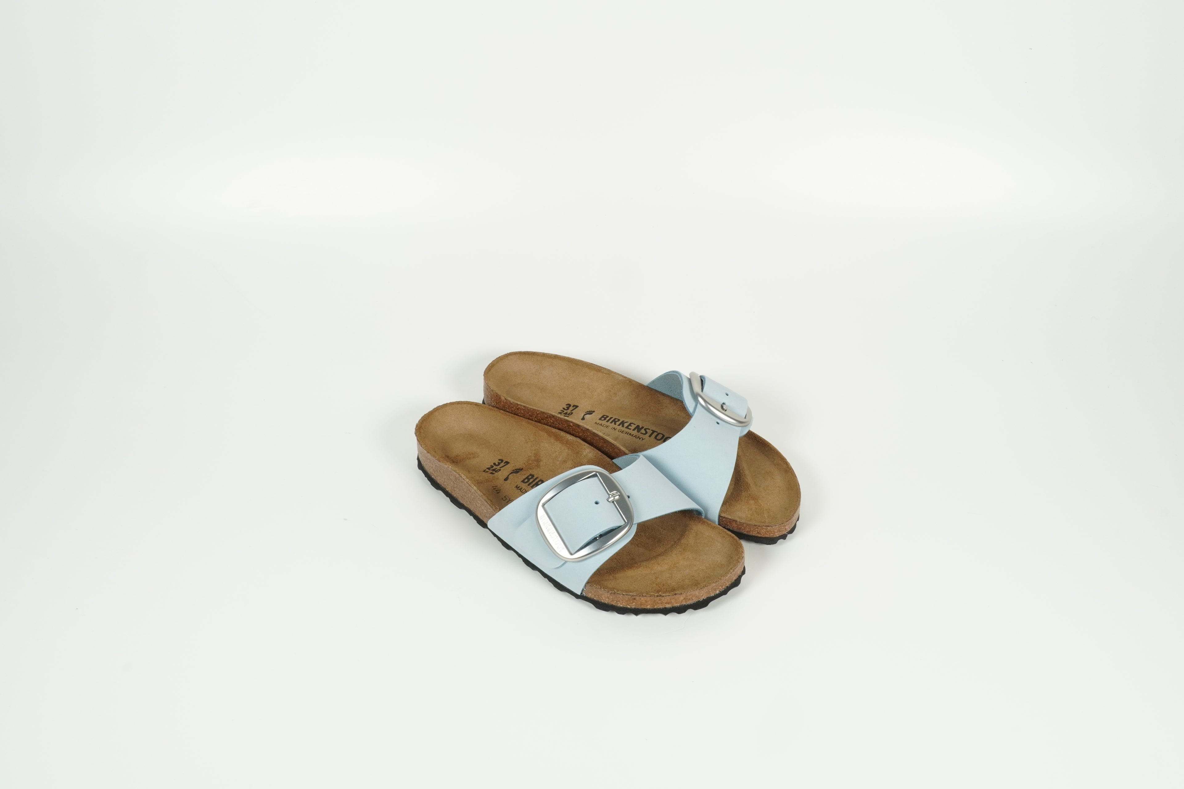Sandale Madrid Big Buckle Blau