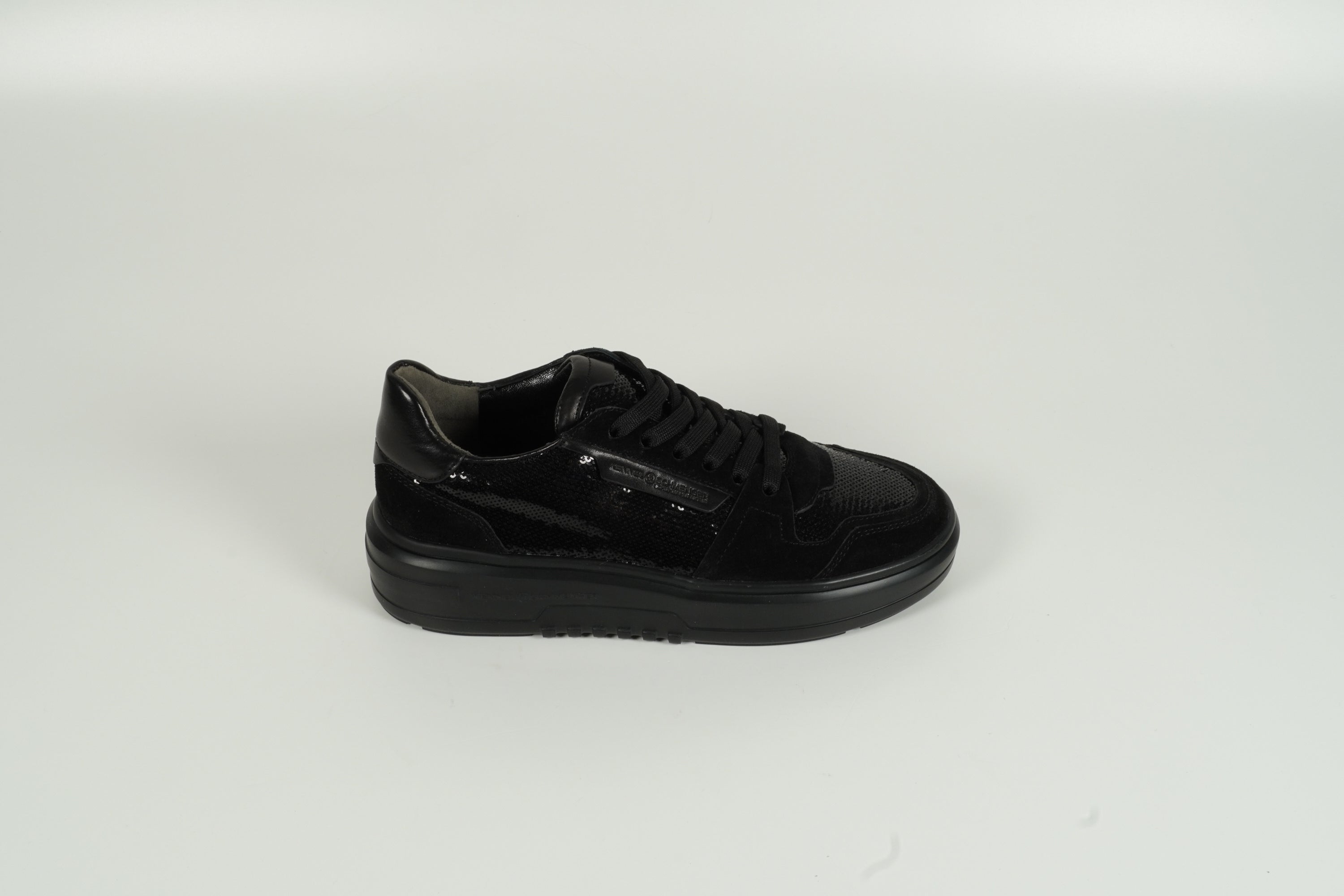 Baskets paillettes noires
