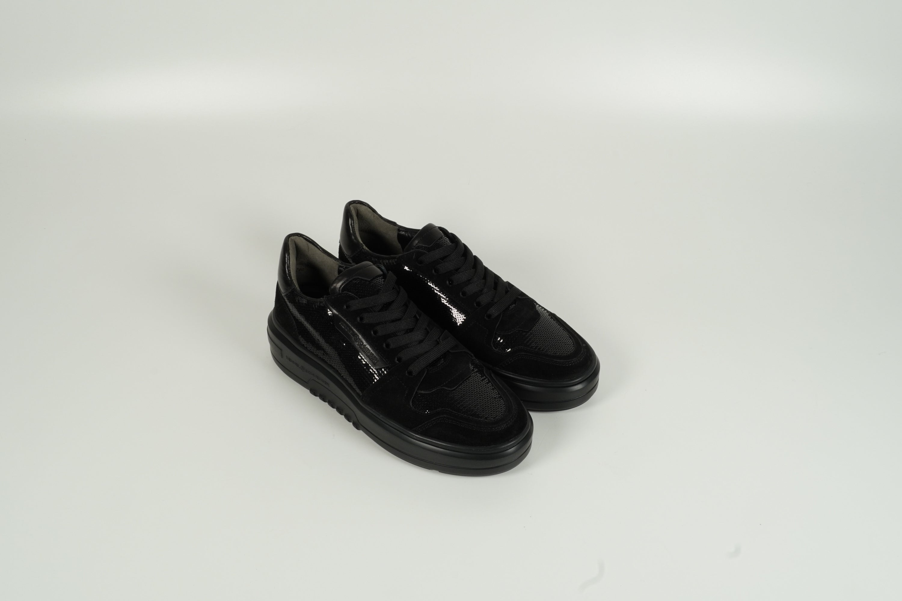 Baskets paillettes noires