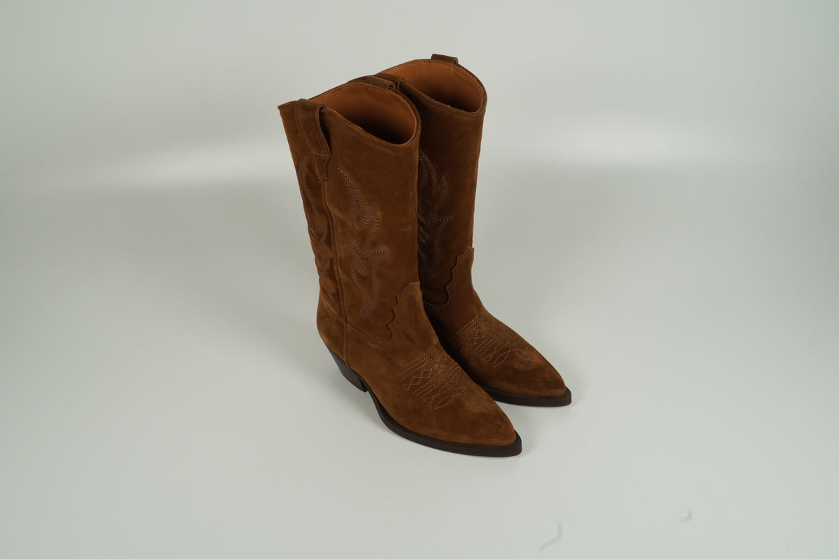 Bottes western marron