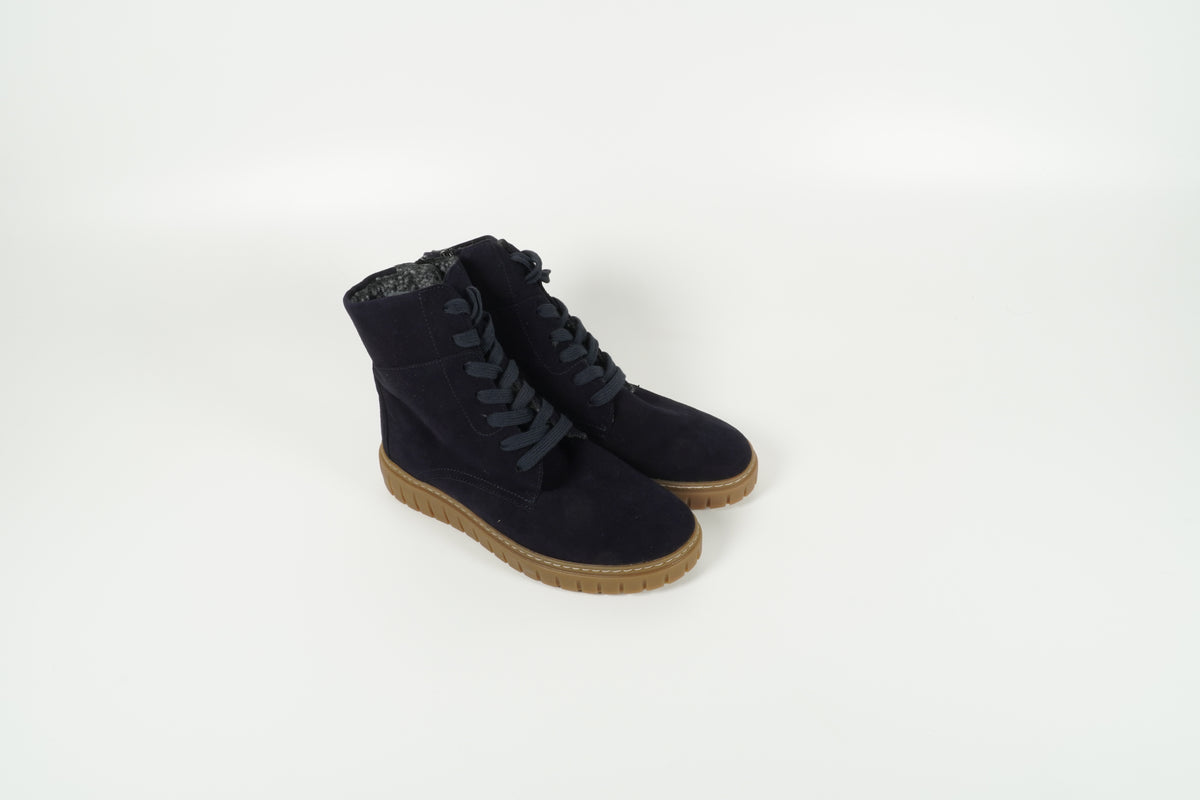 Stiefelette Blau