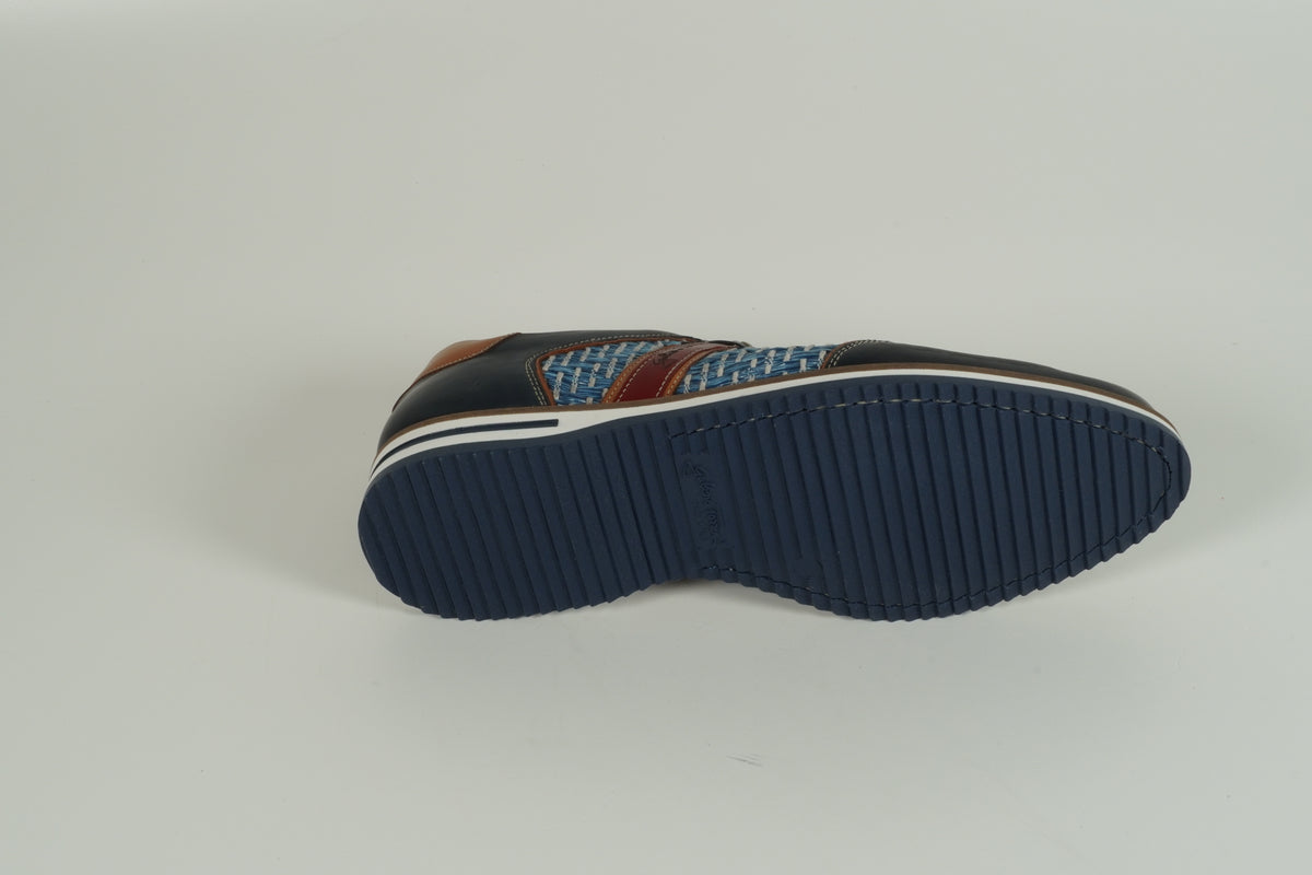 Schnürschuh Blau
