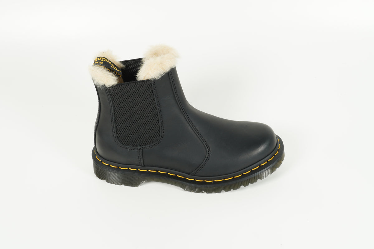 Stiefelette gefüttert Schwarz