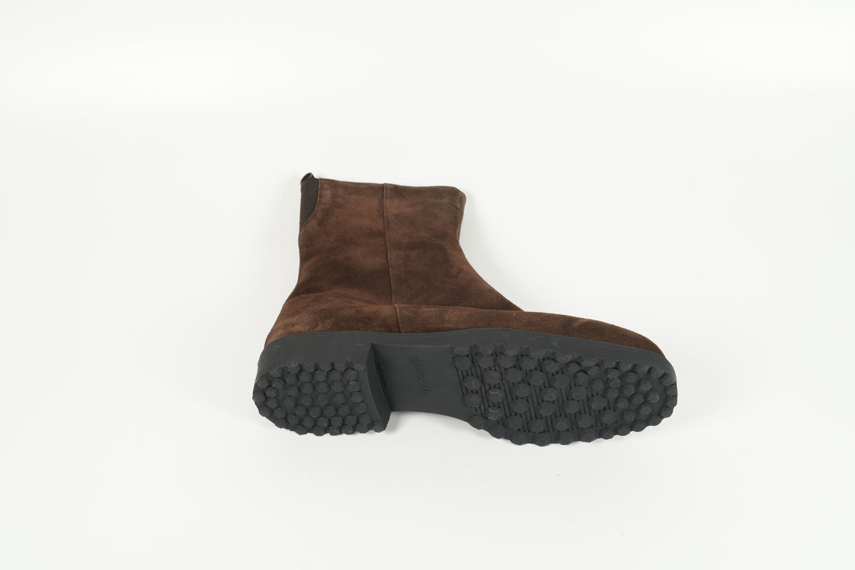 Stiefelette gefüttert Braun